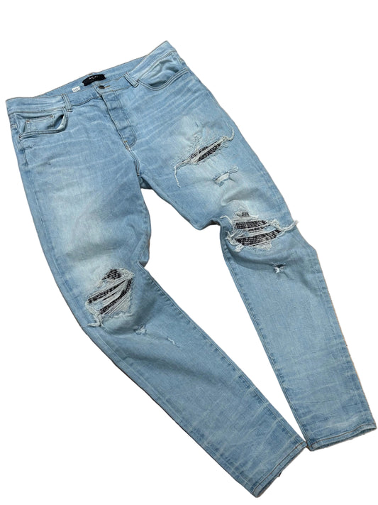 Amiri Jeans Light Wash Distressed Size 38