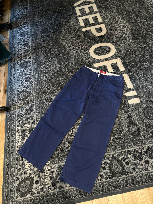 Supreme Navy Pants Size 32