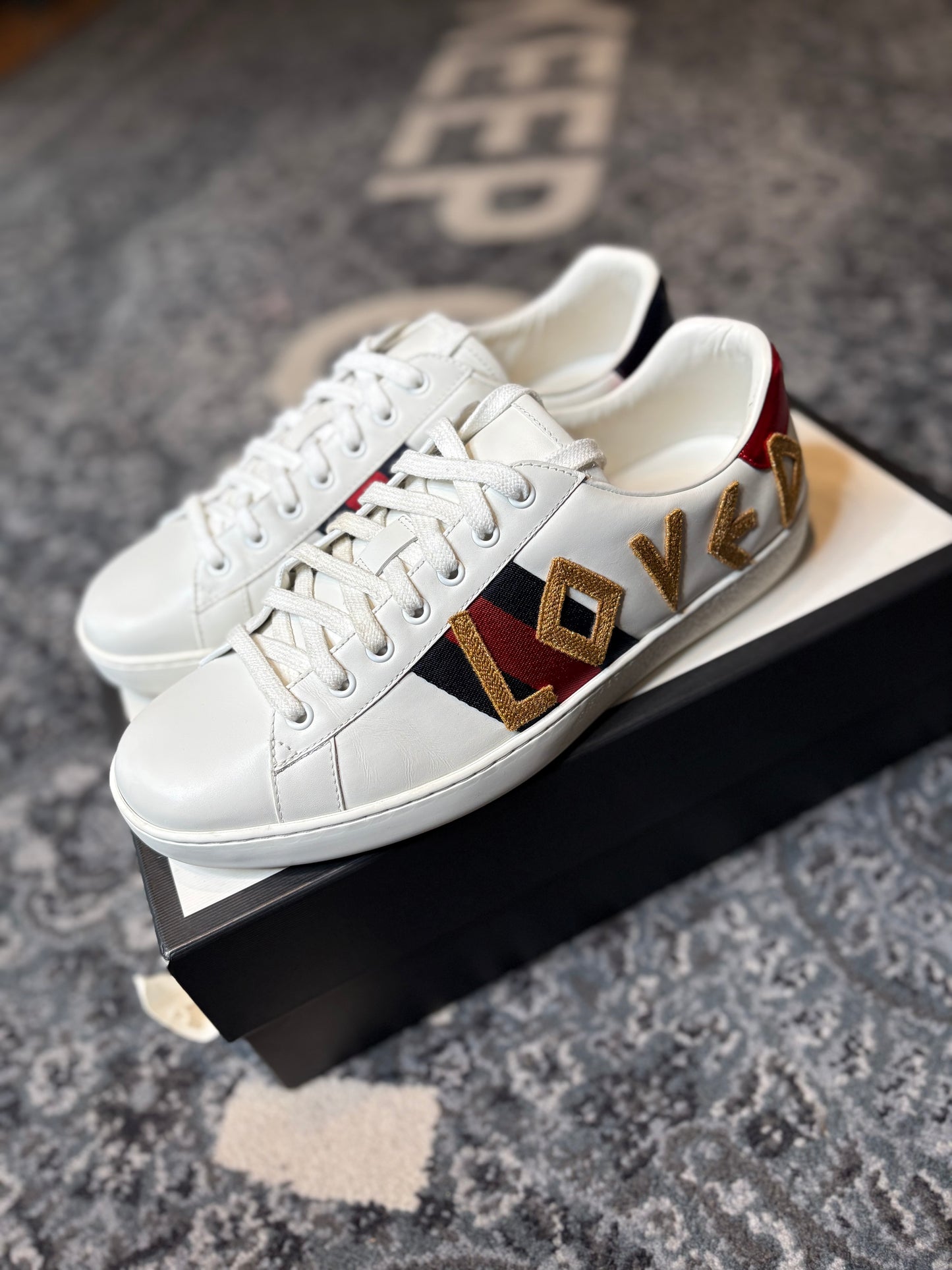Gucci Wmns Ace “Loved” Clean Og Size 10G