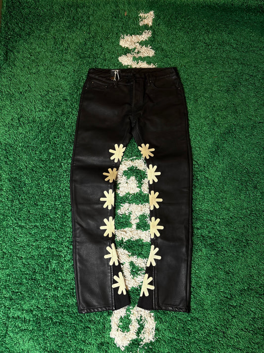 Lost Shadows Black Leather Pants Size 32