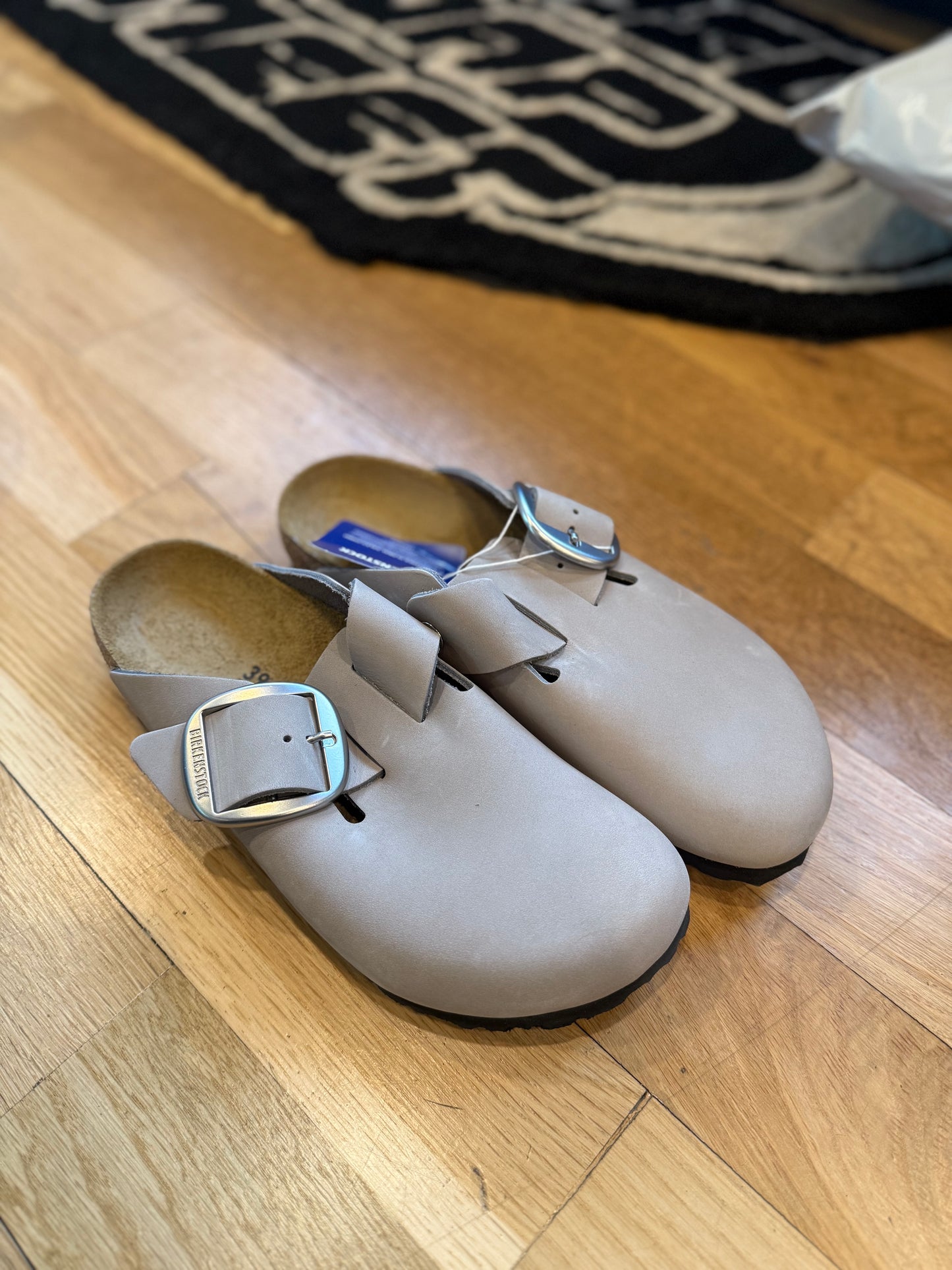 Birkenstock Boston Big Buckle Stone Coin DS OG Size 39