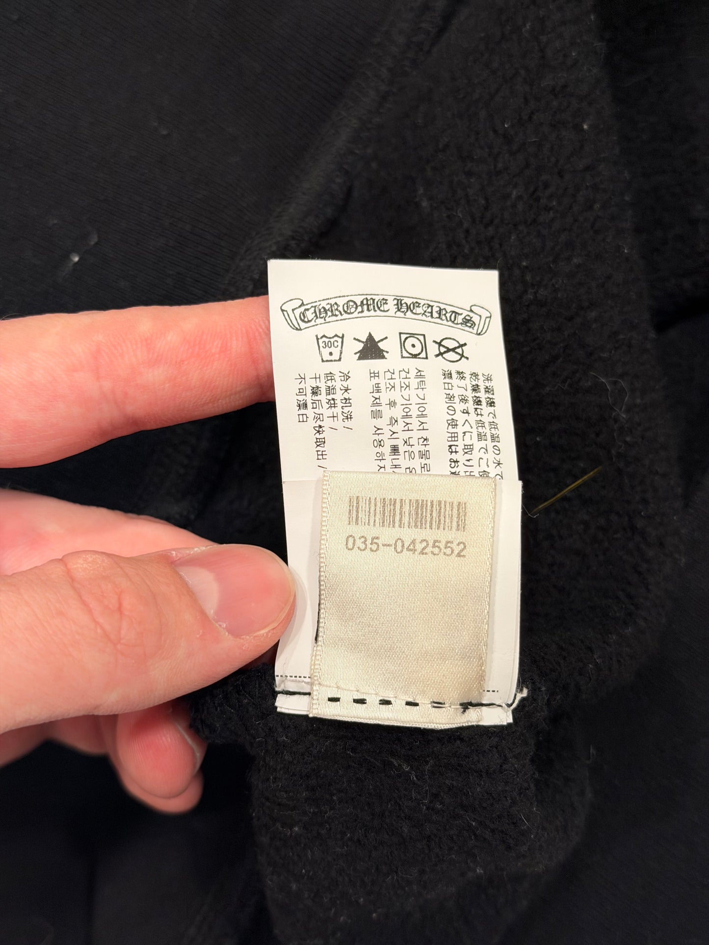 Chrome Hearts Sweat Tee Black Embroidered Size Medium