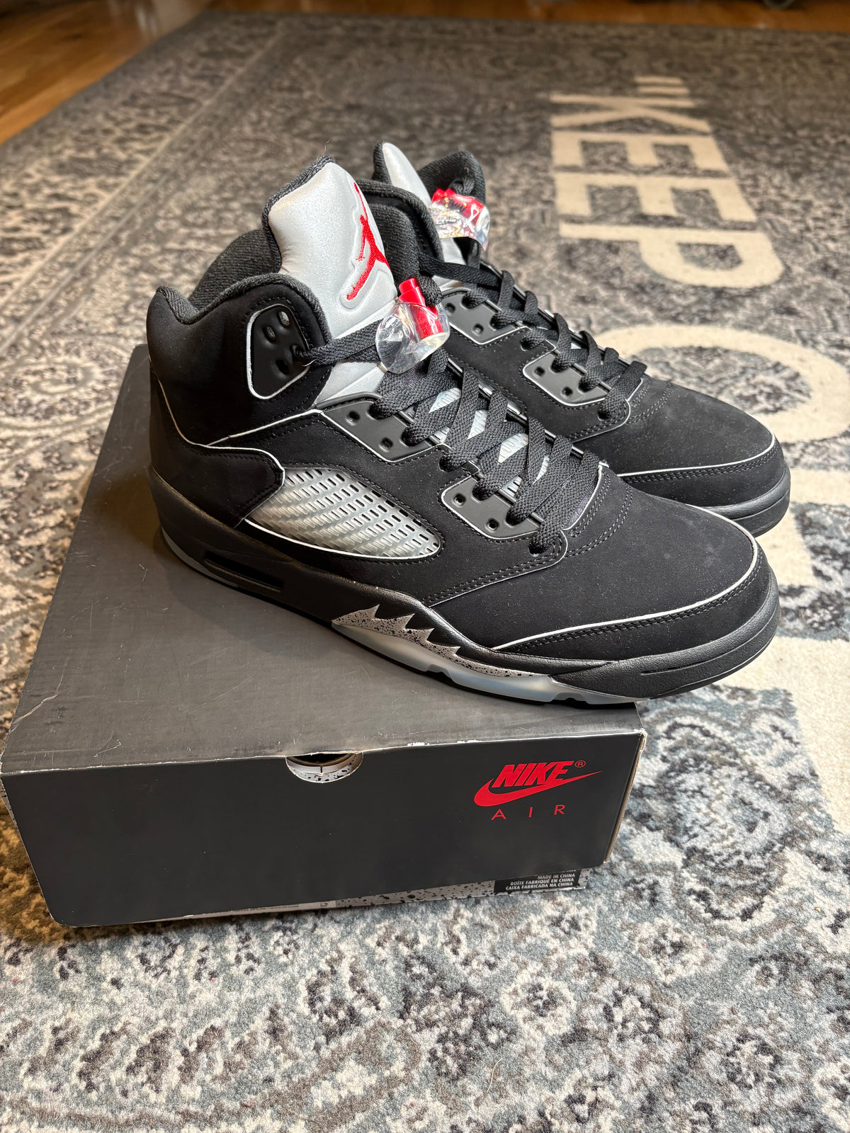 Jordan 5 Retro “Black Metallic” Clean Og Size 10