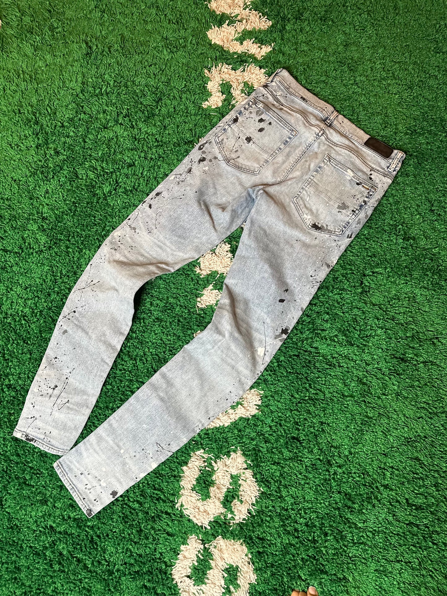 Amiri Jeans Light Wash Paint Size 34