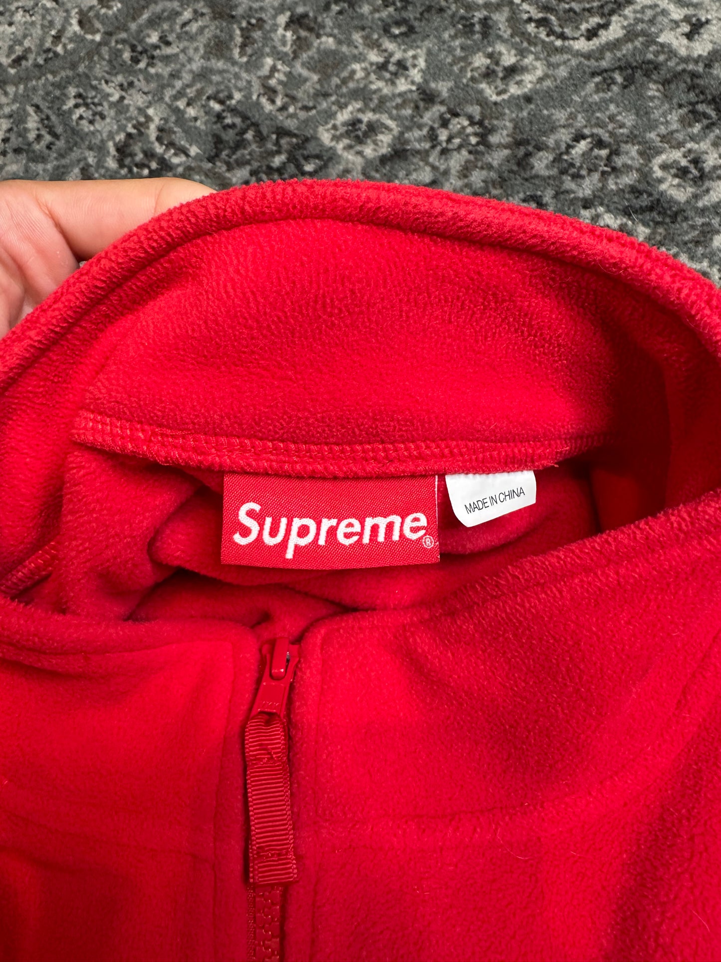 Supreme Polartec Zip Jacket Red Size XL