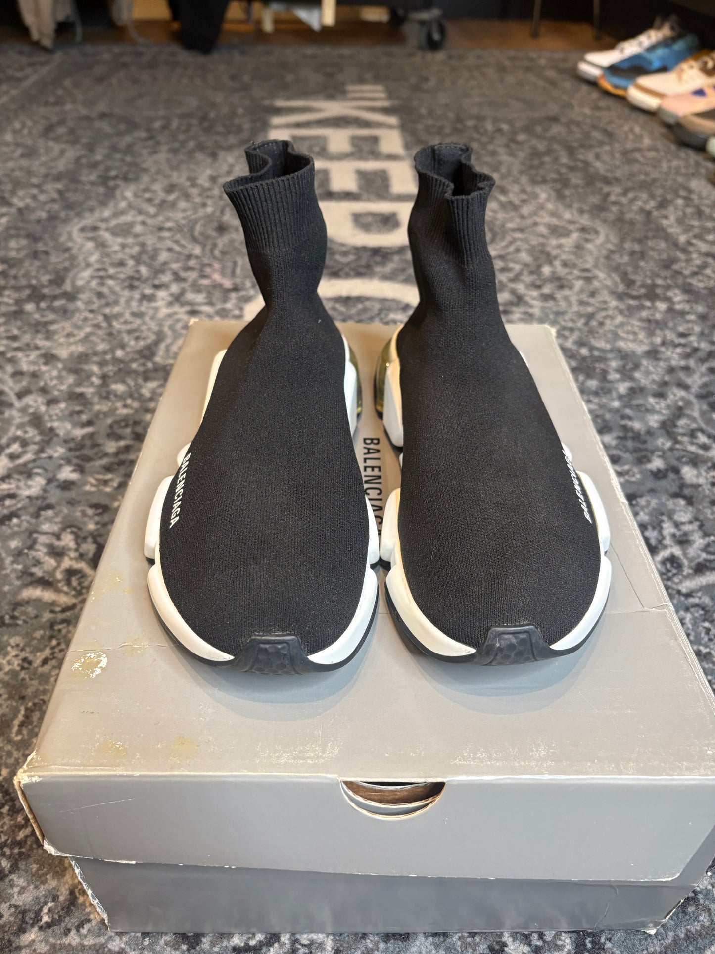 Balenciaga Speed Trainer “Black White” Clean Og Size 7(40 EU)