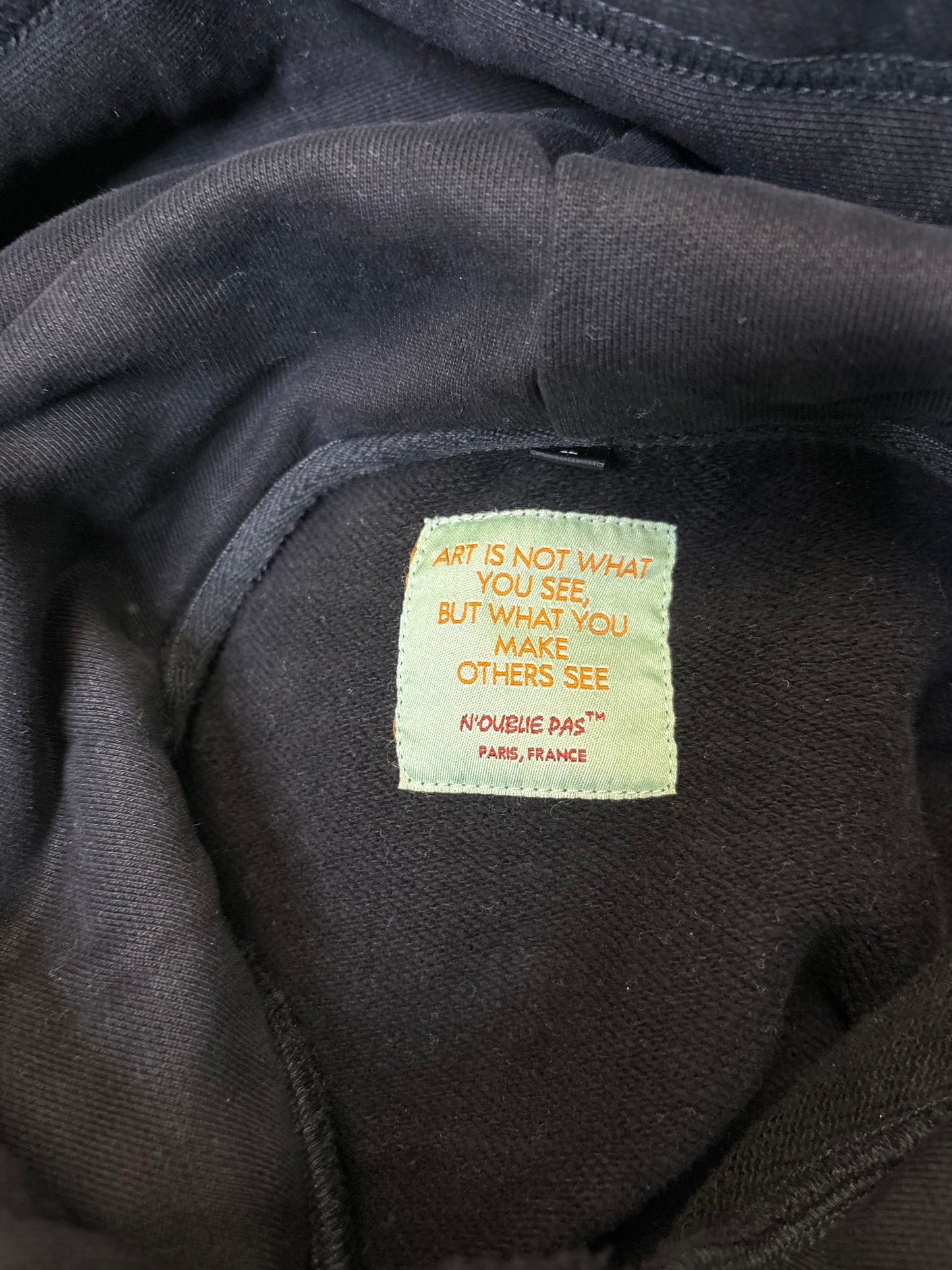Noublie Pas Hoodie Size Large