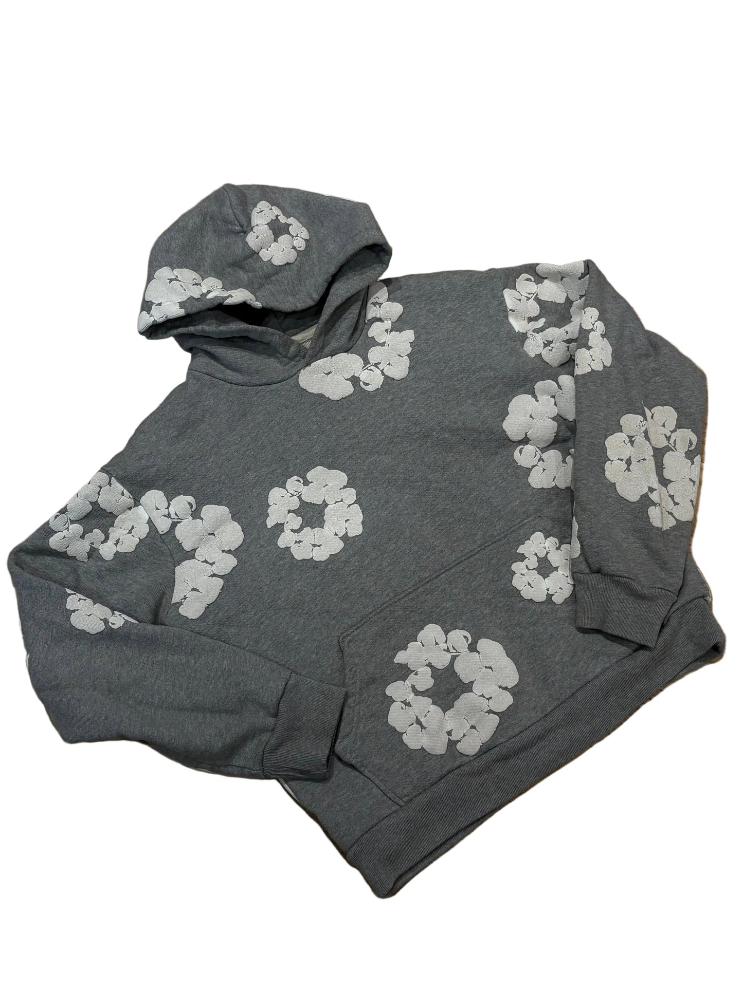 Denim Tears Wreath Hoodie Gray Size Small
