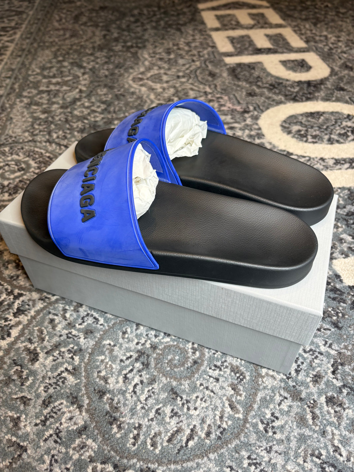 Balenciaga Slides “Blue” Vnds Og Size 11(44 EU)
