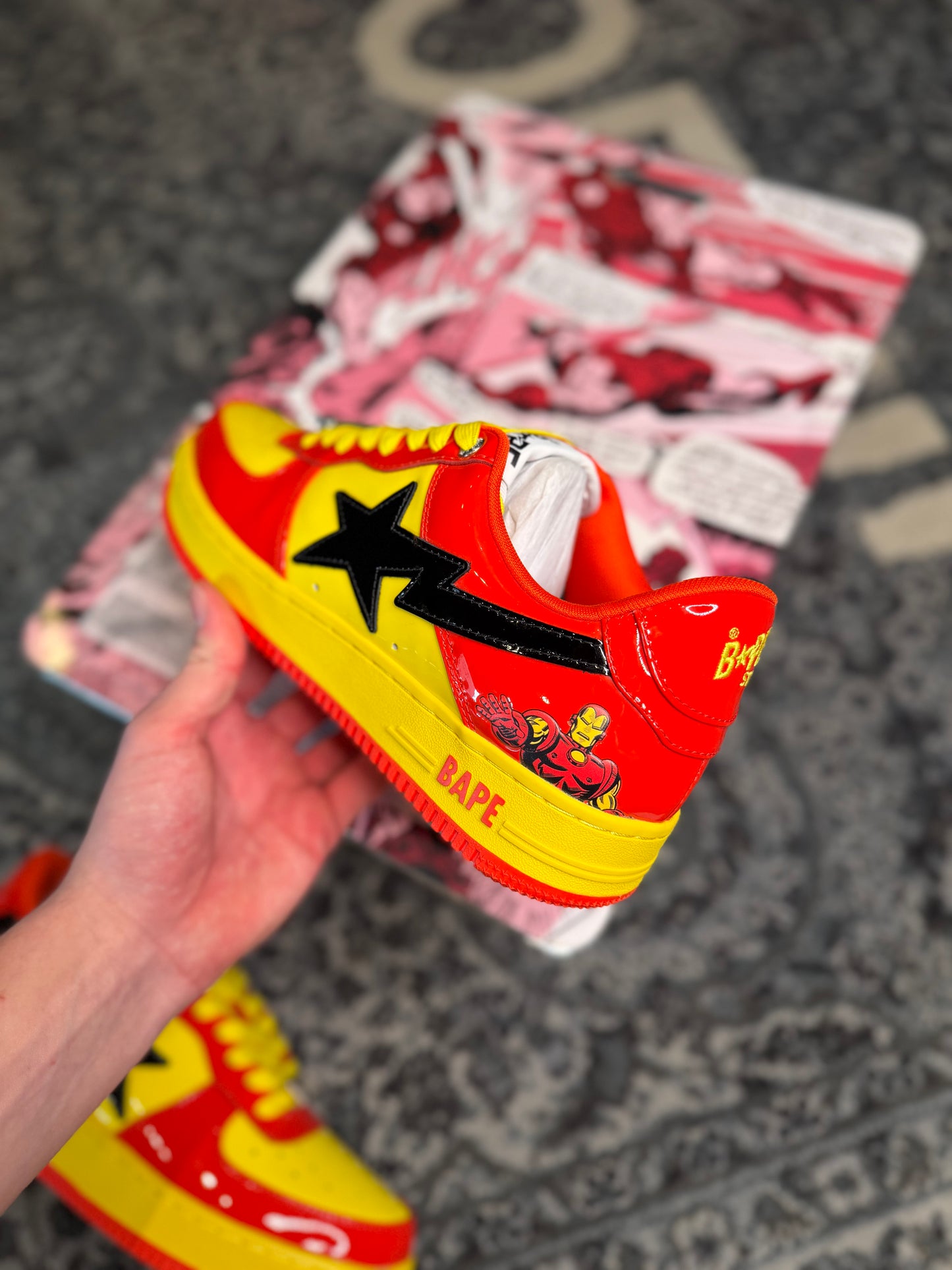 Bapesta x Marvel ‘Iron Man’ Size 9.5 DS OG