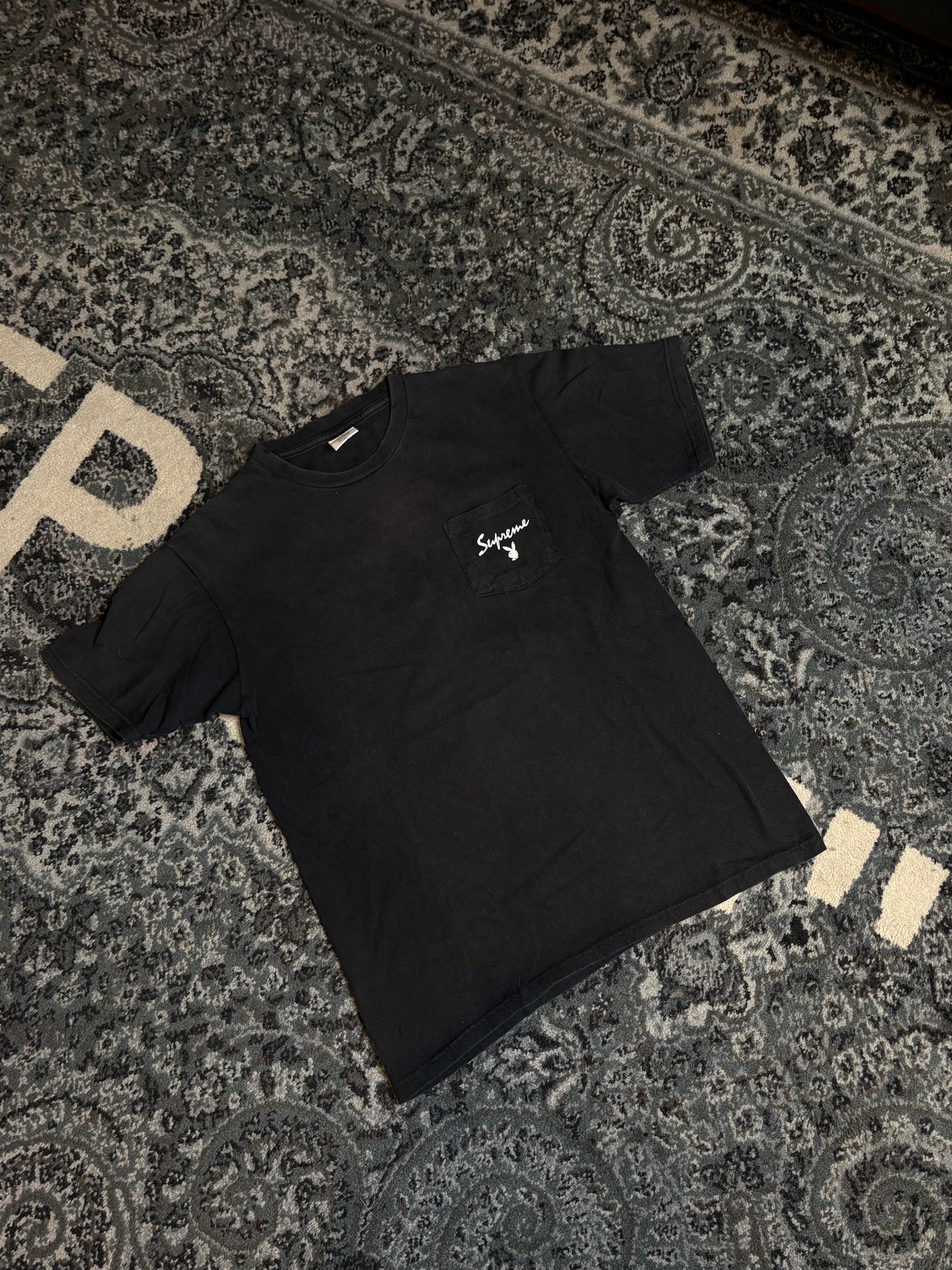 Supreme Playboy Tee Black Size Medium