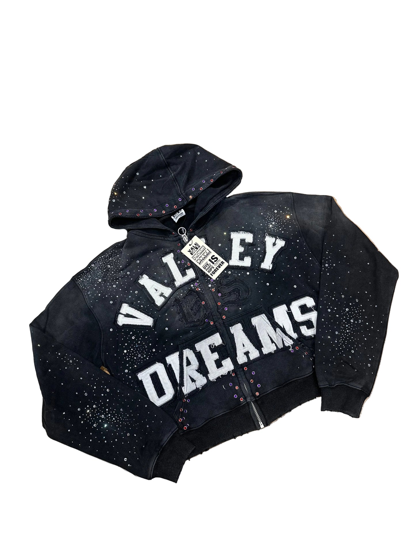 Vale Dreams Rhinestone Zip Hoodie DS
