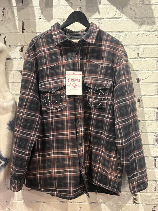 Supreme True Religion Flannel Jacket DS XL