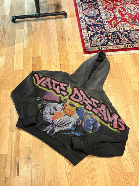 Vale Black Camel Rhinestone Hoodie Size Large