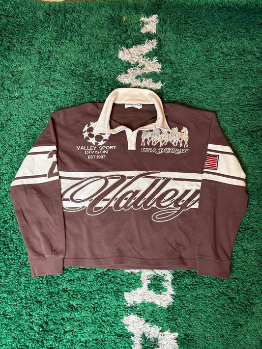 Vale Brown Polo Size Large