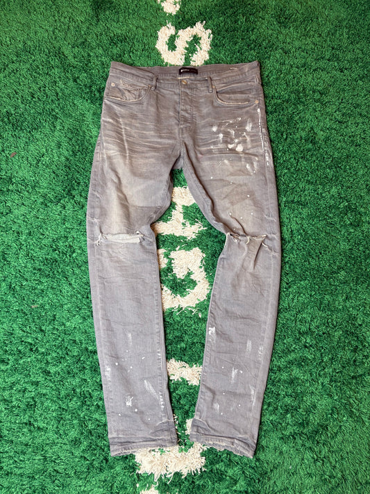 Purple Jeans Gray Size 34