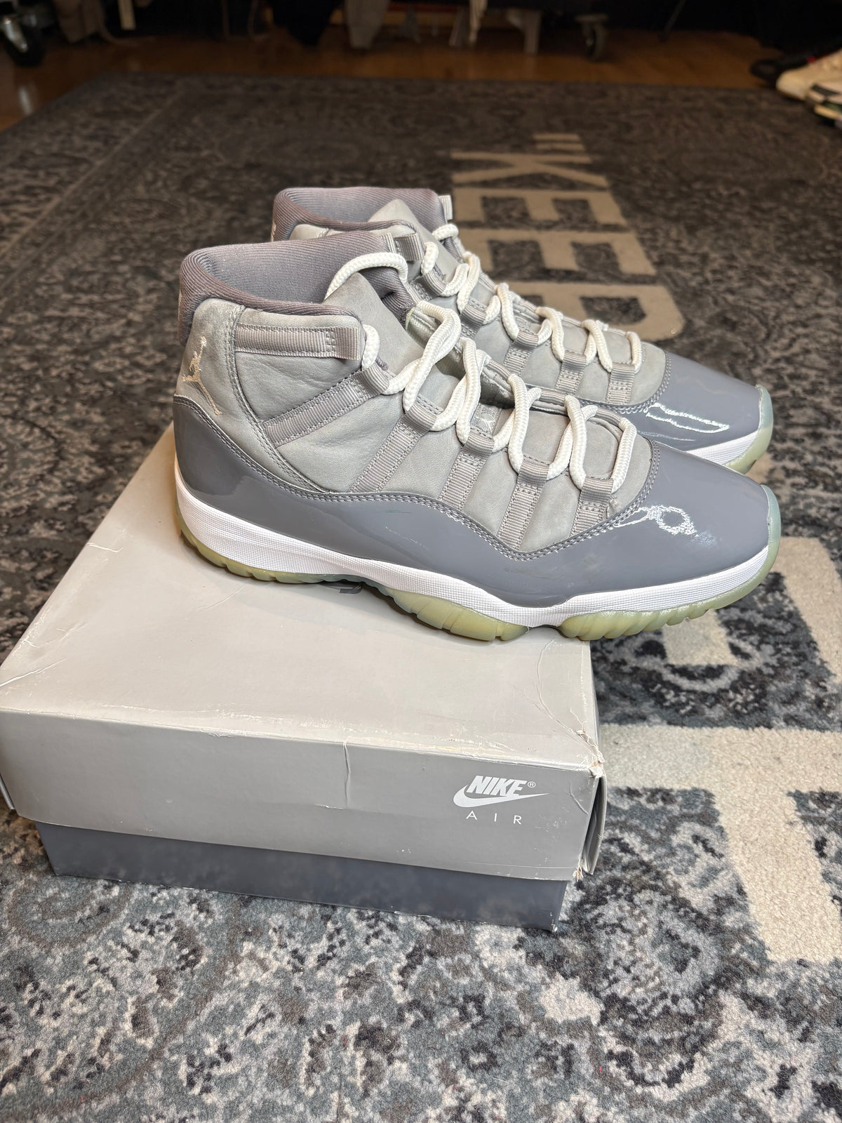 Jordan 11 Retro “Cool Grey” Po Og Size 9.5