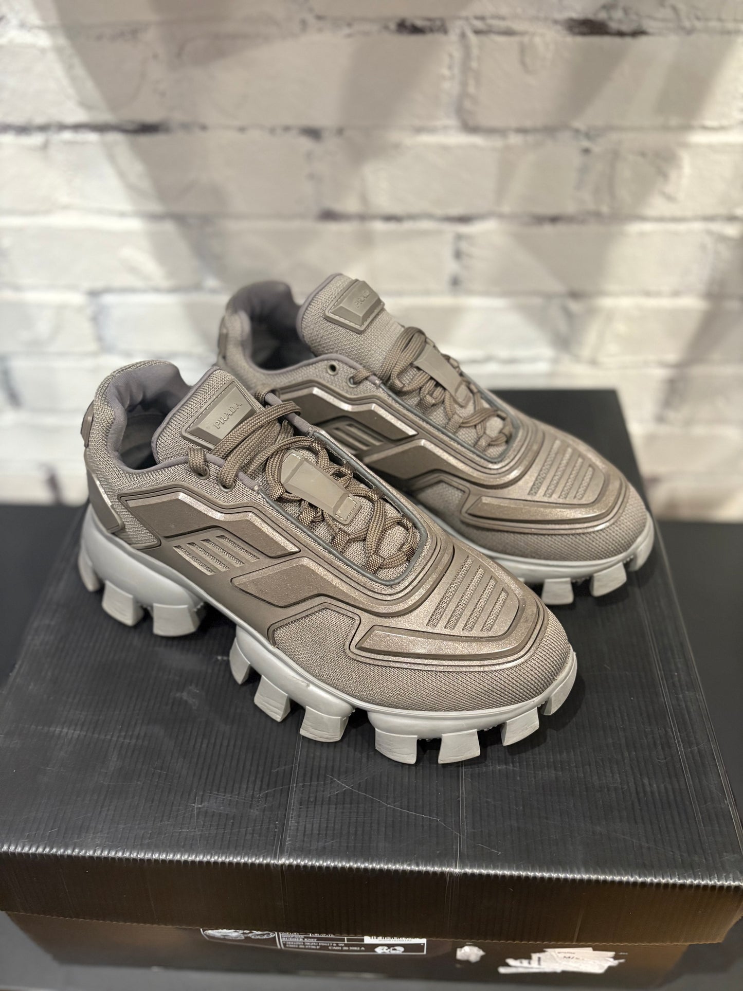 Prada Cloudbust Thunder Gray PO Size 7.5