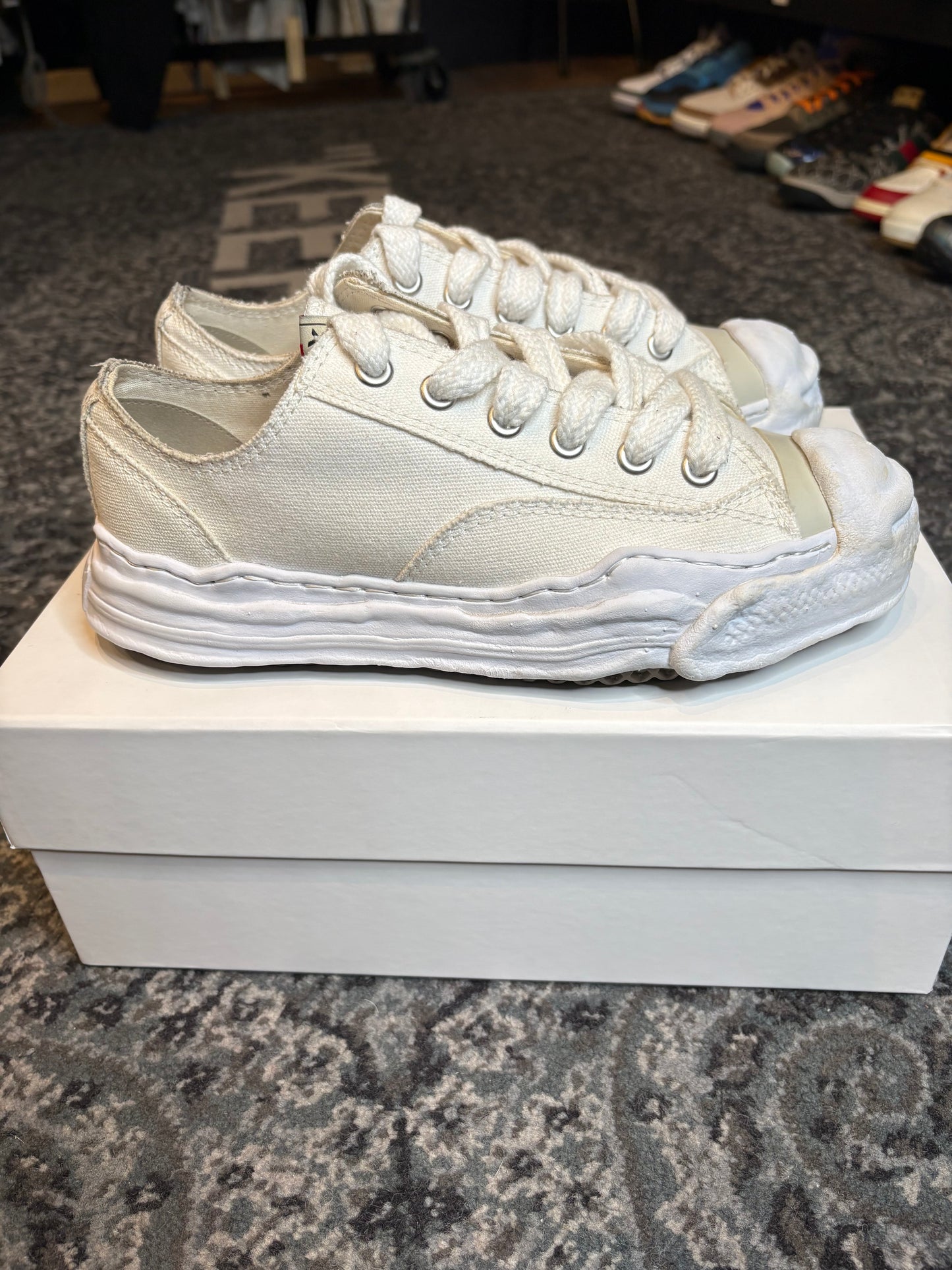 Maison Mihara Yasuhiro Hank OG Sole Canvas Low “White” Clean Og Size 8(41 EU)