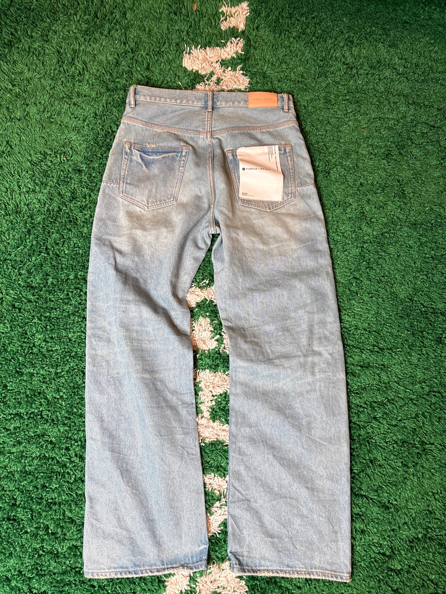 Purple Jeans Blue Snaps Size 32