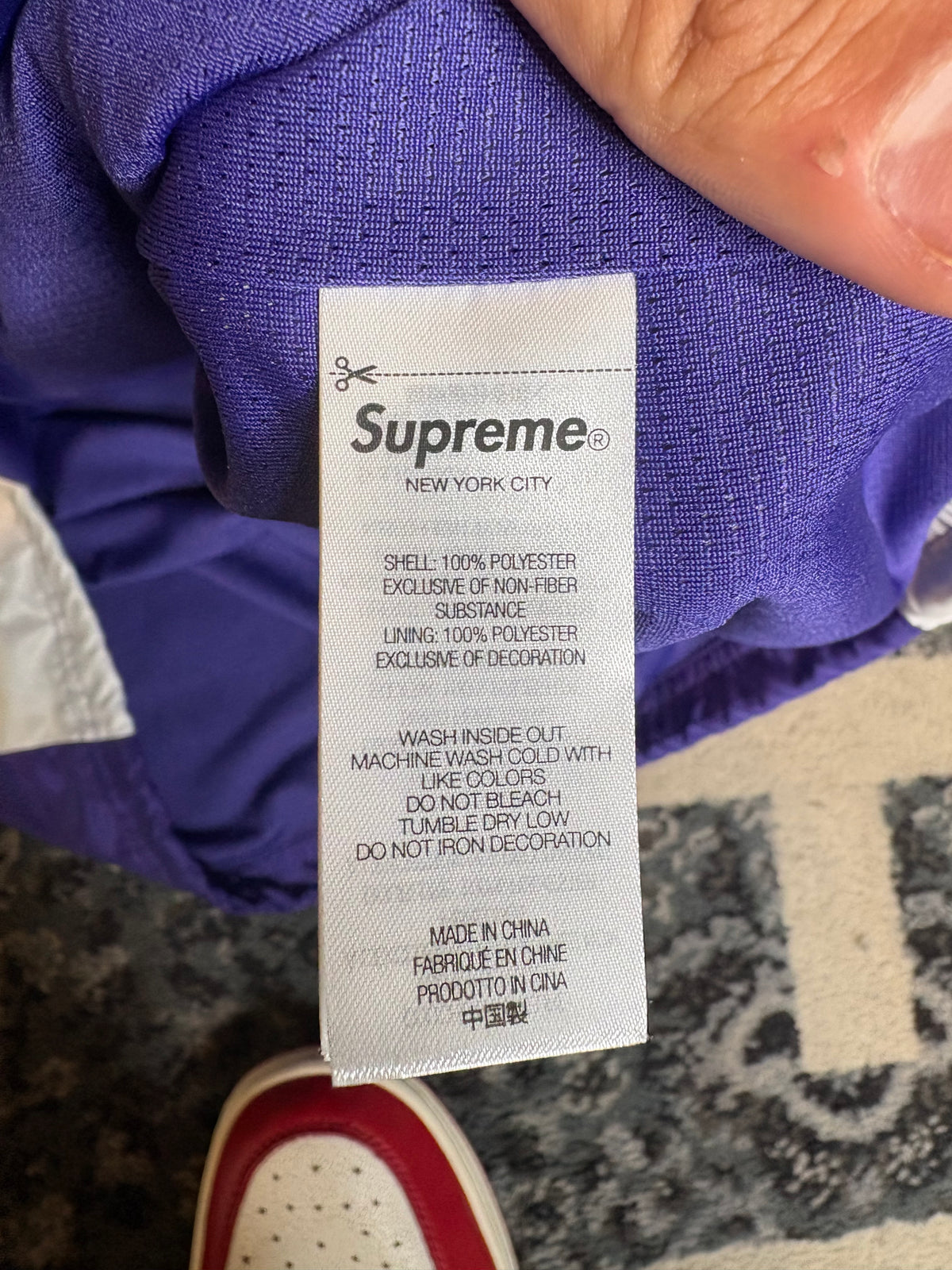 Supreme Warthog Warm Up Pullover “Purple” Size Medium