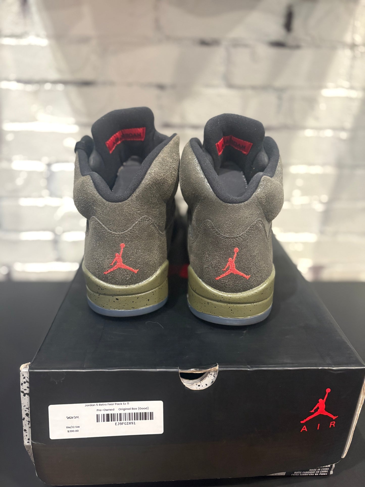 Jordan 5 Retro Fear PO OG Size 11