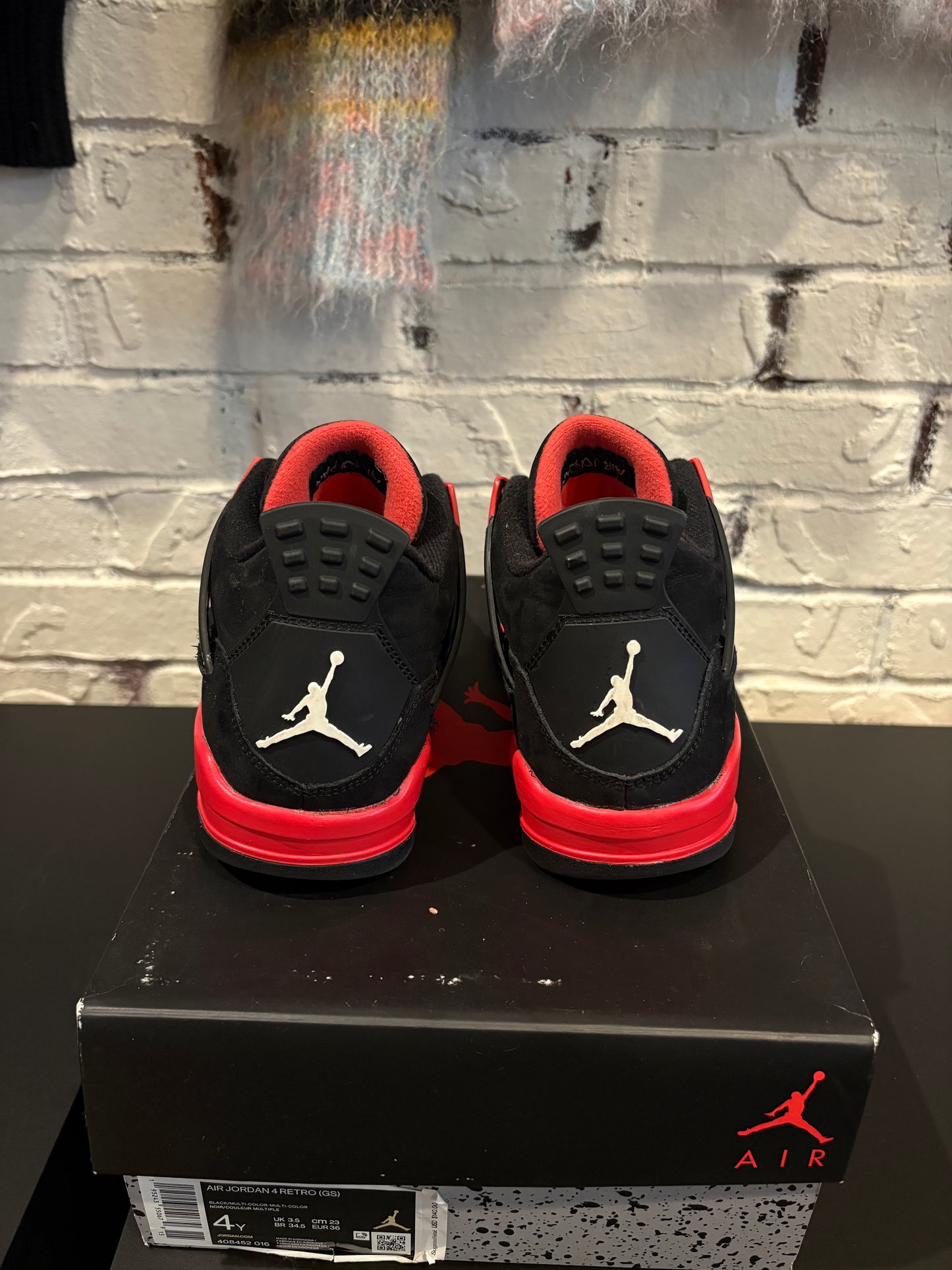 Jordan 4 Retro Red Thunder PO OG Size 4y