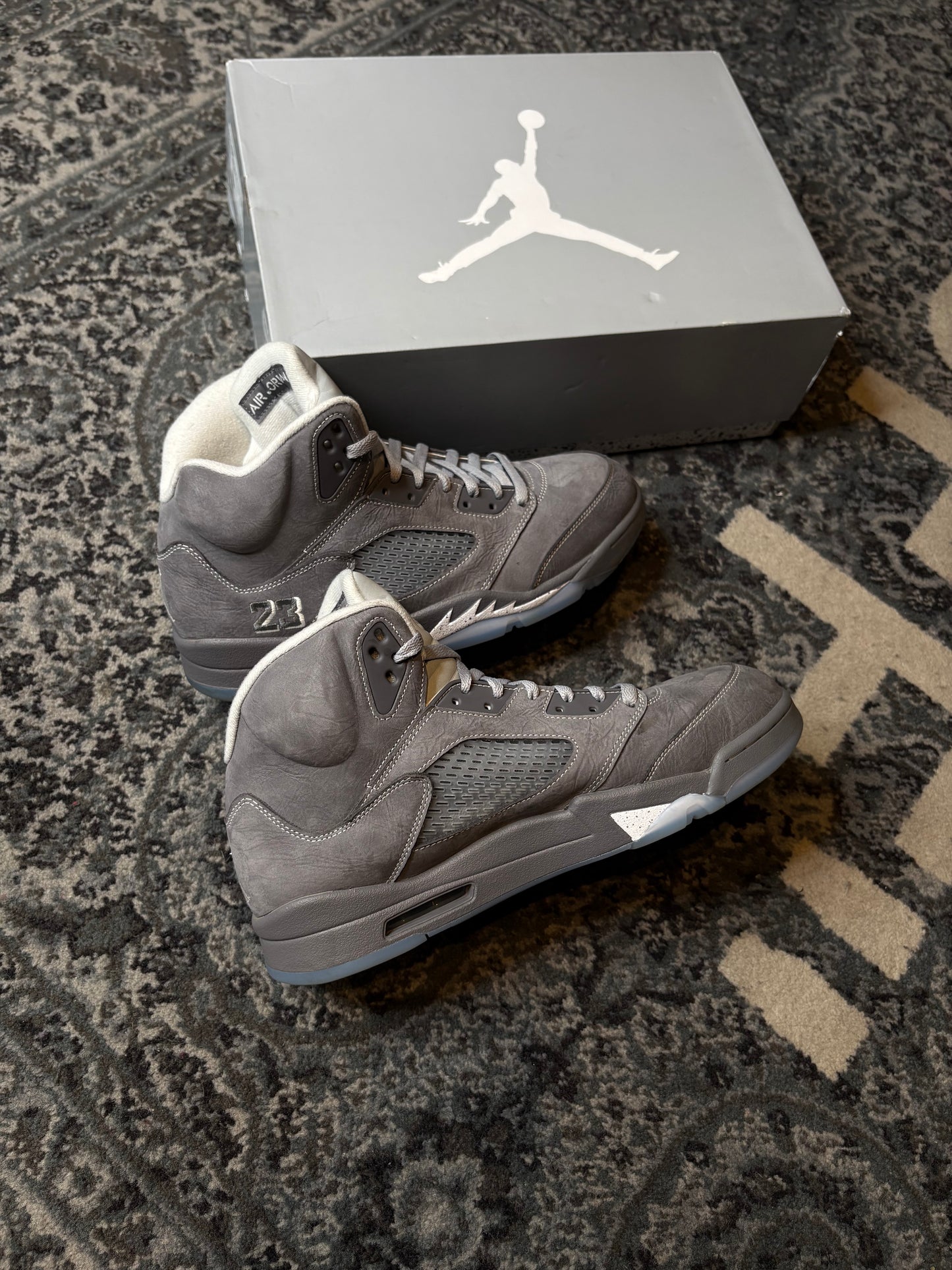 Jordan 5 Retro “Wolf Grey” Clean Og Size 13