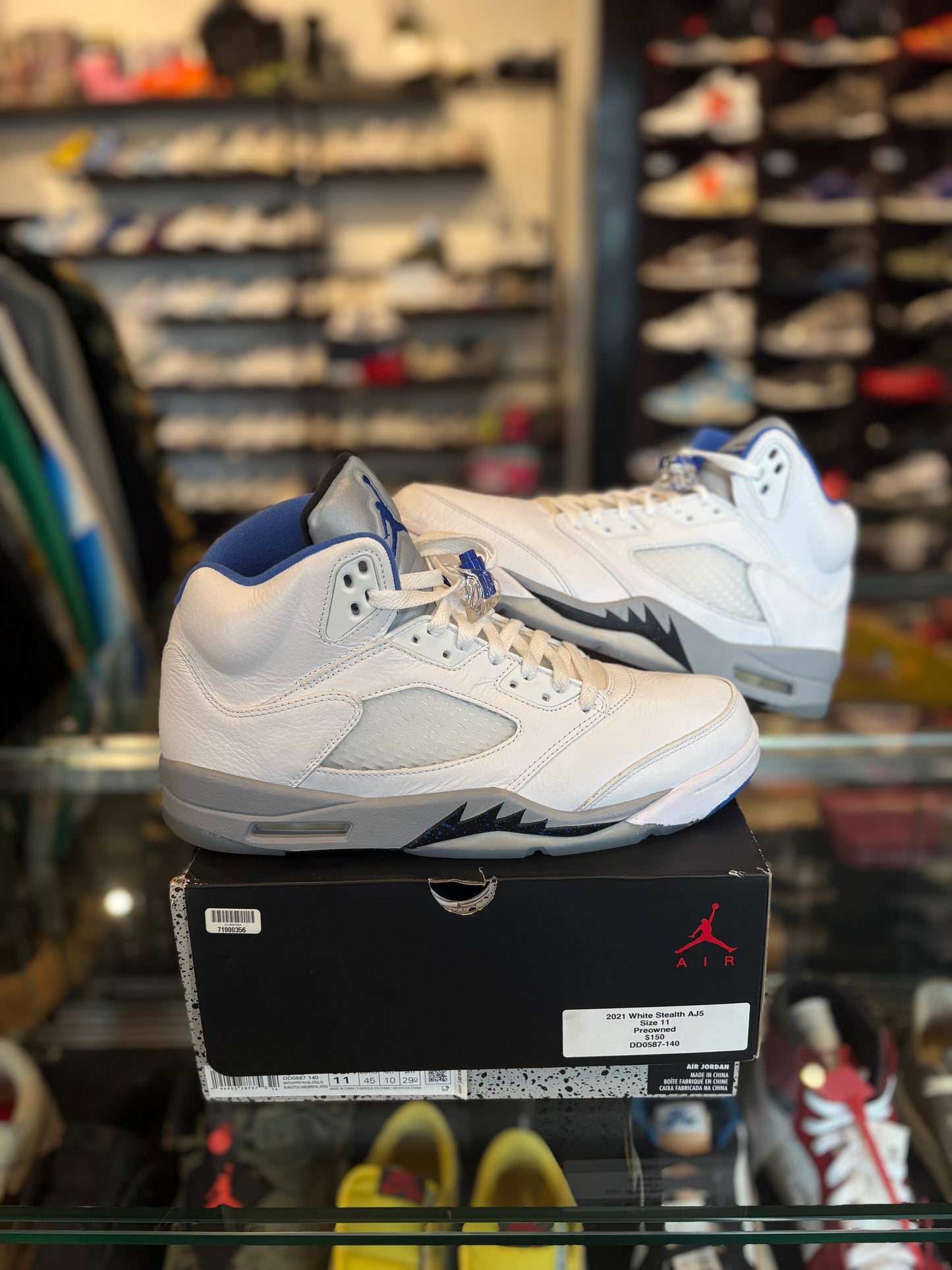 Air Jordan 5 Retro White Stealth PO Size 11