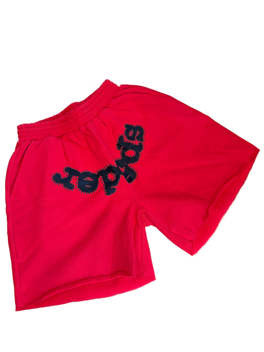 Sp5der OG Web Sweat Short Red DS