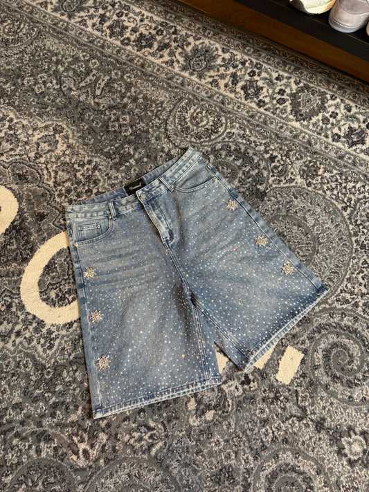 Fraternal Rhinestone Jorts Size 32