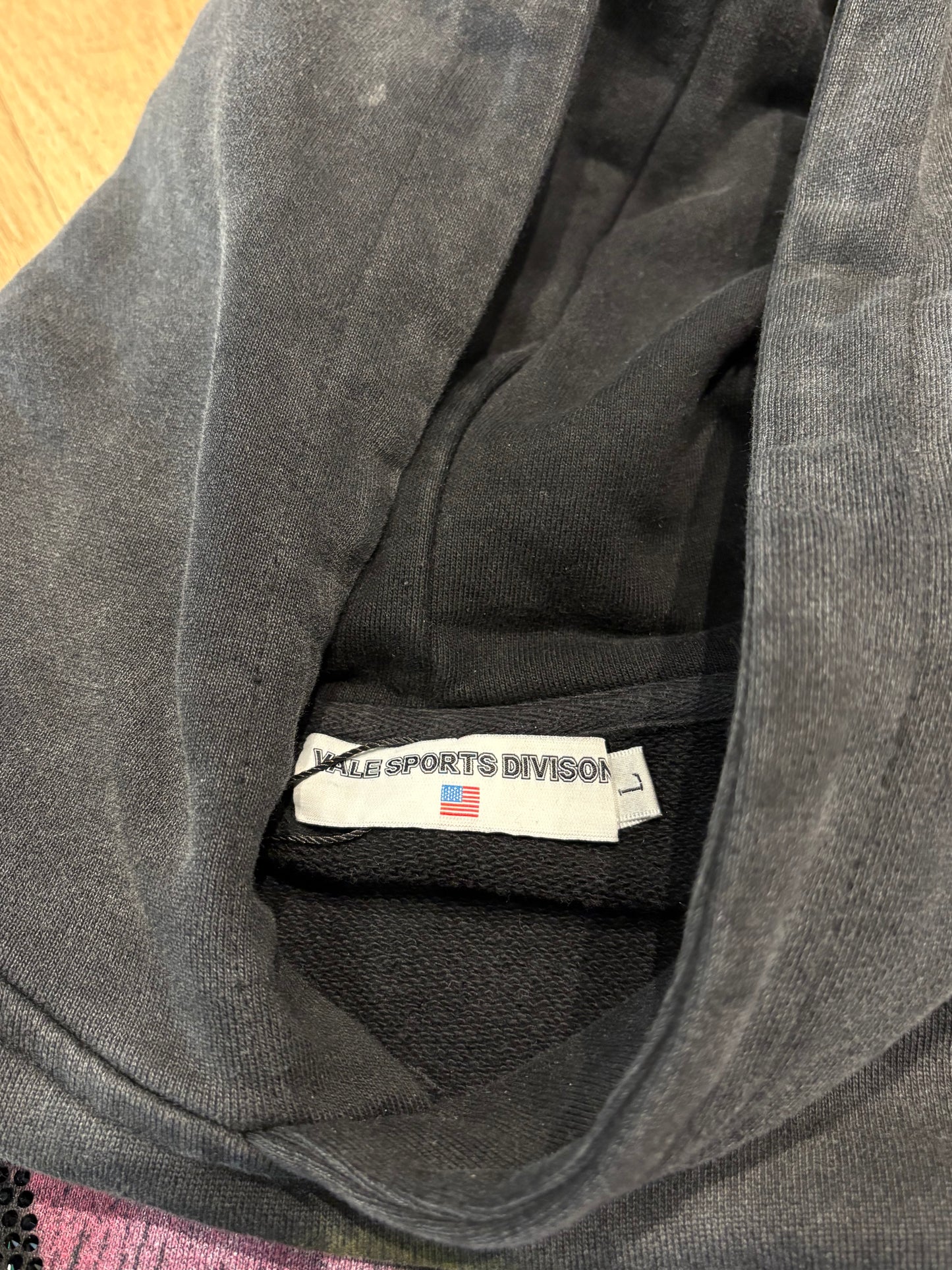 Vale Black Camel Rhinestone Hoodie Size Large