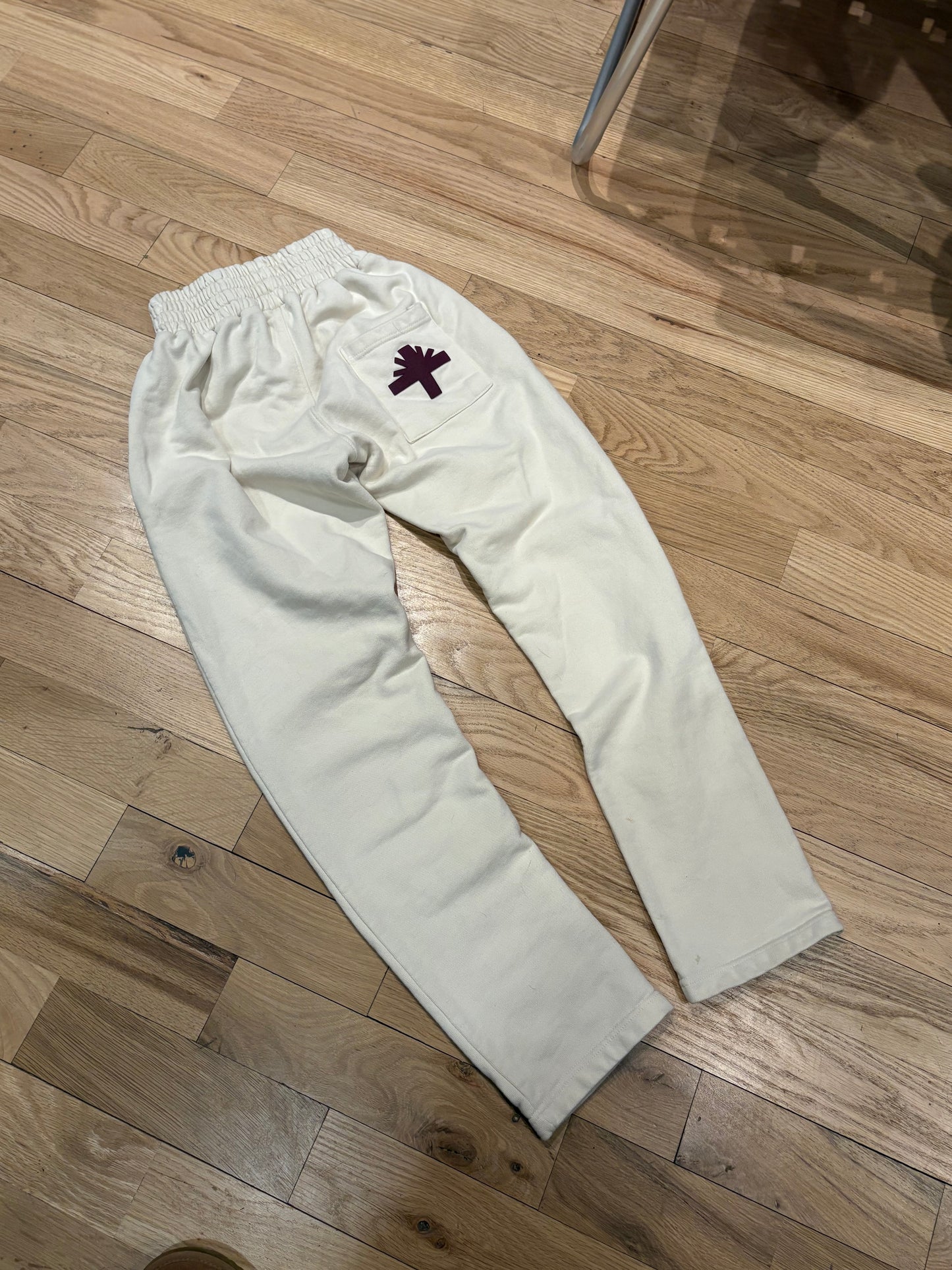 Vertebrae Beige Sweatpants Size Small