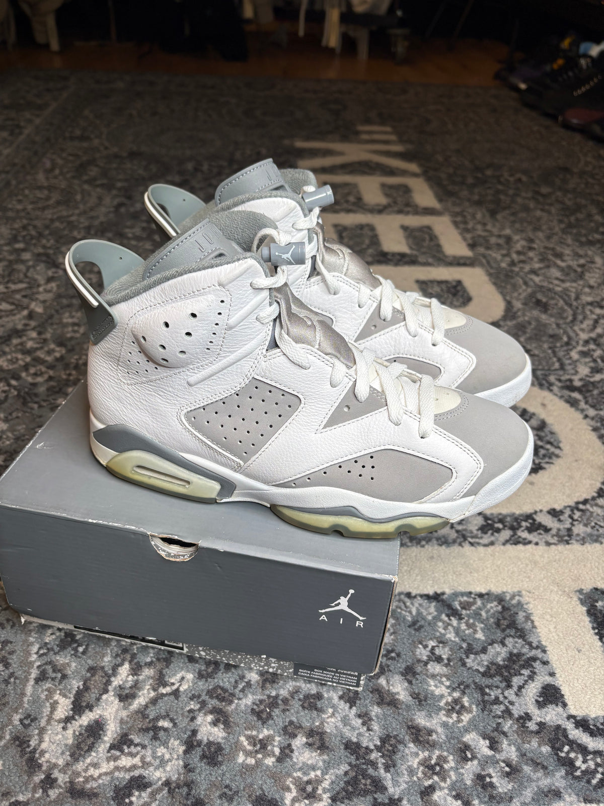 Jordan 6 Retro “Cool Grey” Po Og Size 8