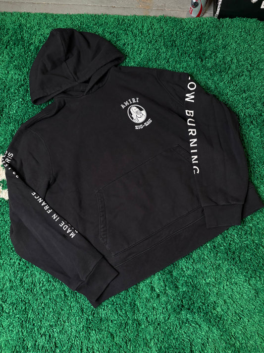 Amiri Zig Zag Hoodie Black Size XXL
