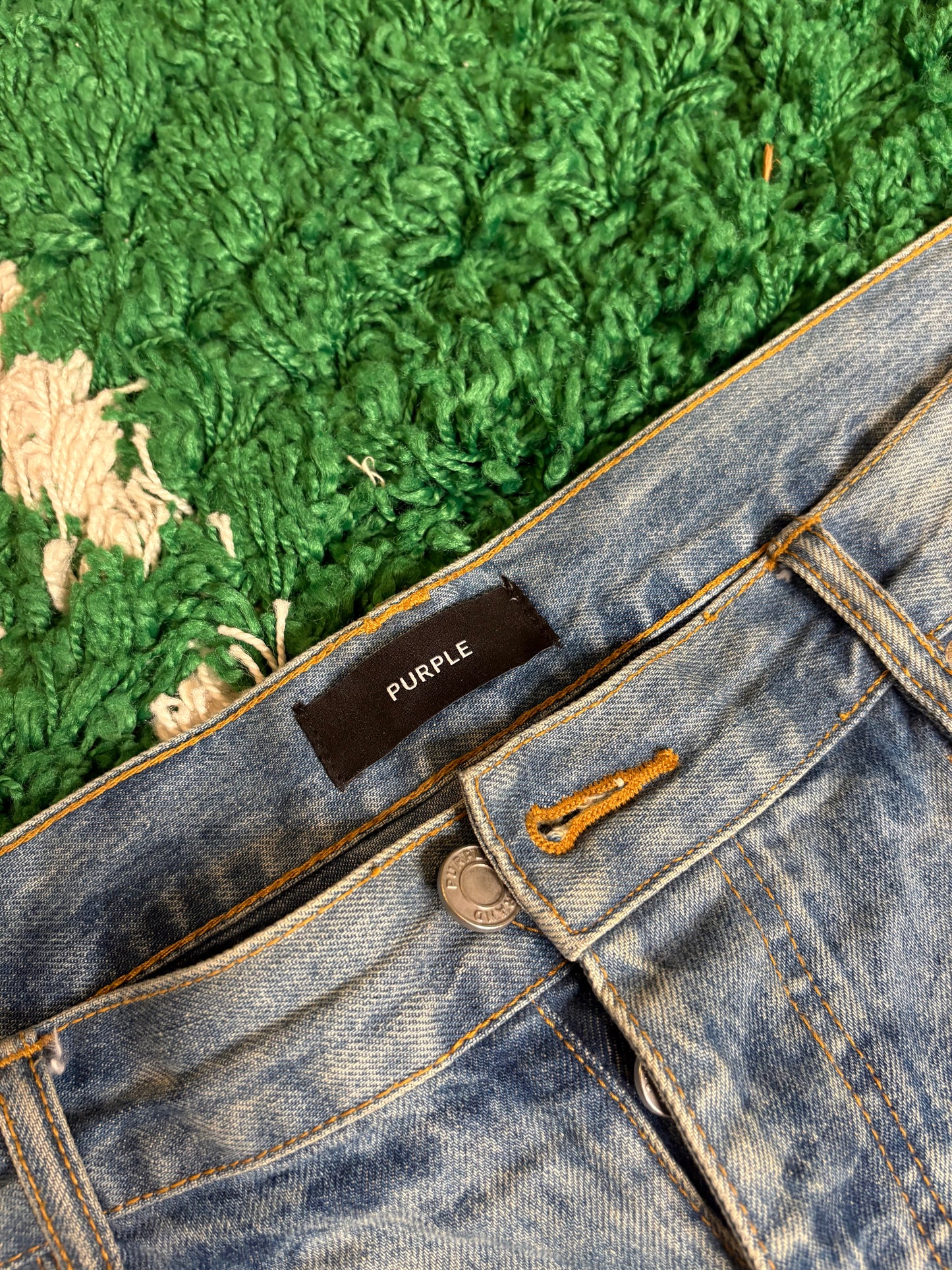 Purple Shorts Light Wash Size 38
