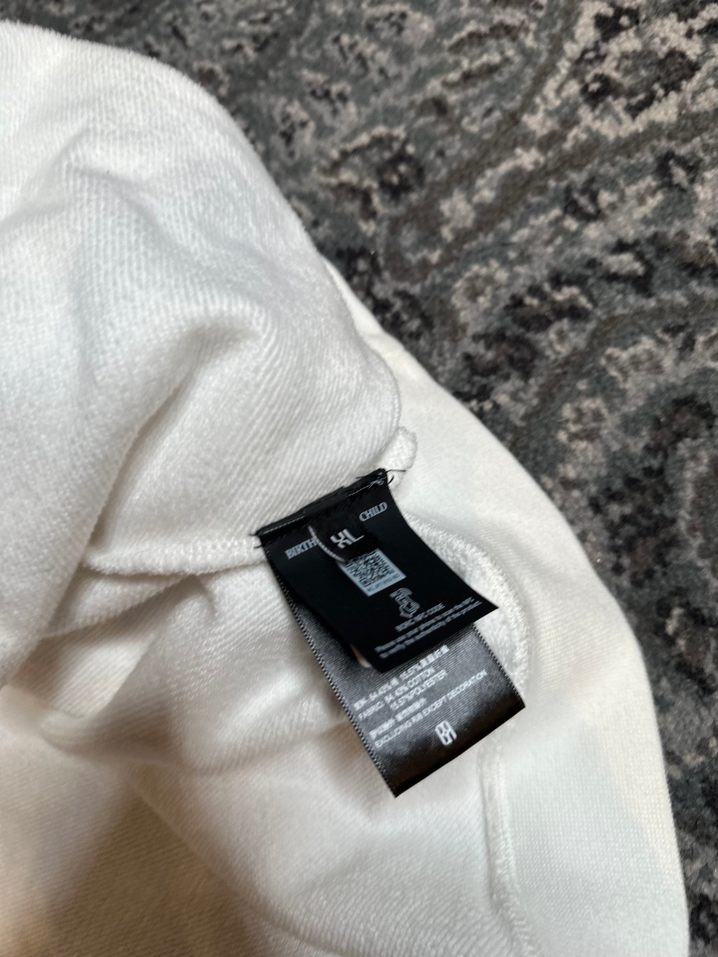 Birth of Royal Child White Rhinestone Size XL