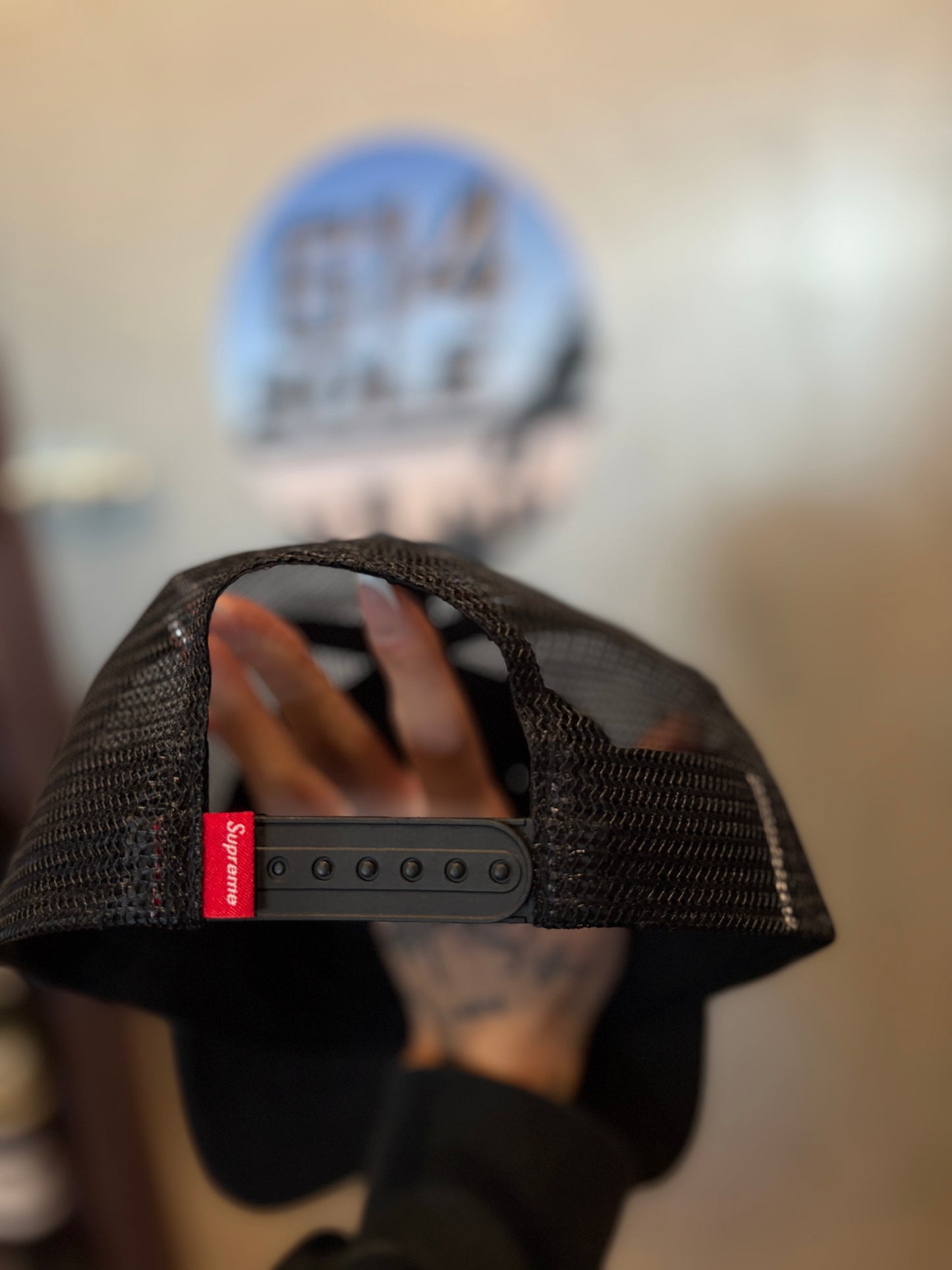 Supreme Black Emblem Hat DS
