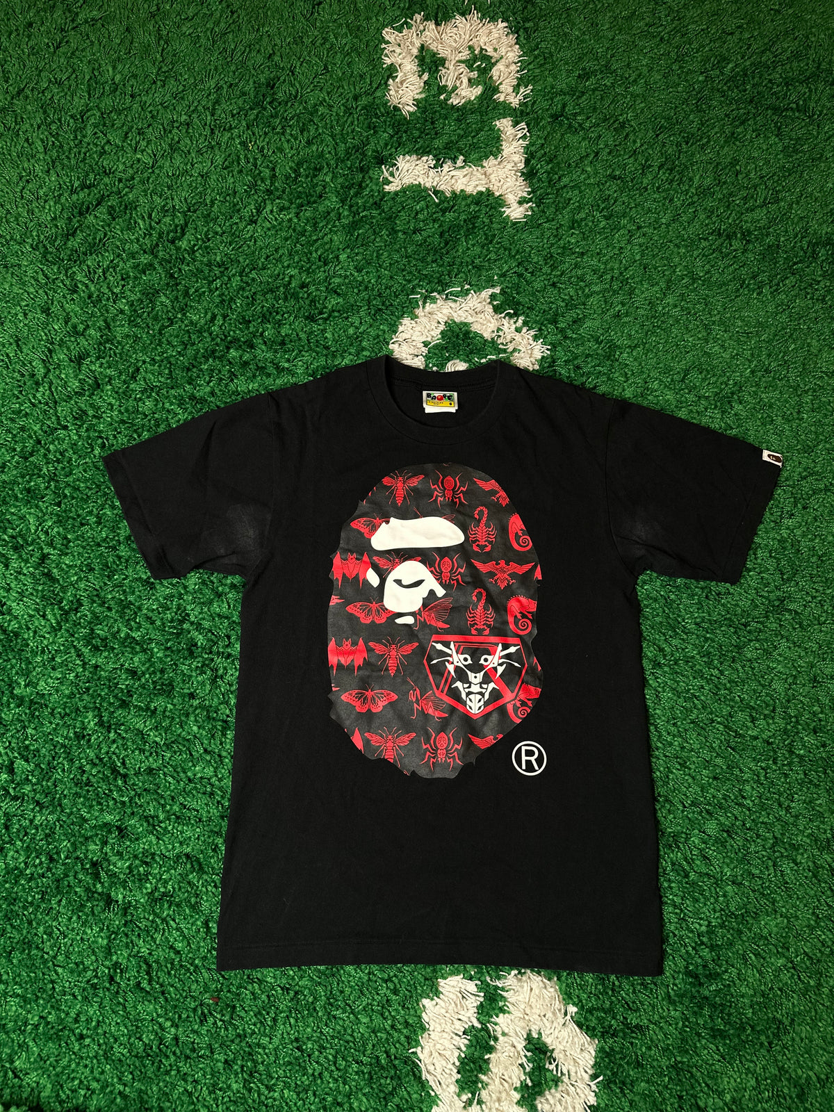 Bape x Shin Kamen Rider Ape Head Tee Black Size Small