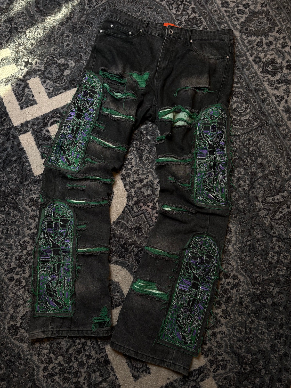 Who Decides War Fusion Denim Forest Green Size 34