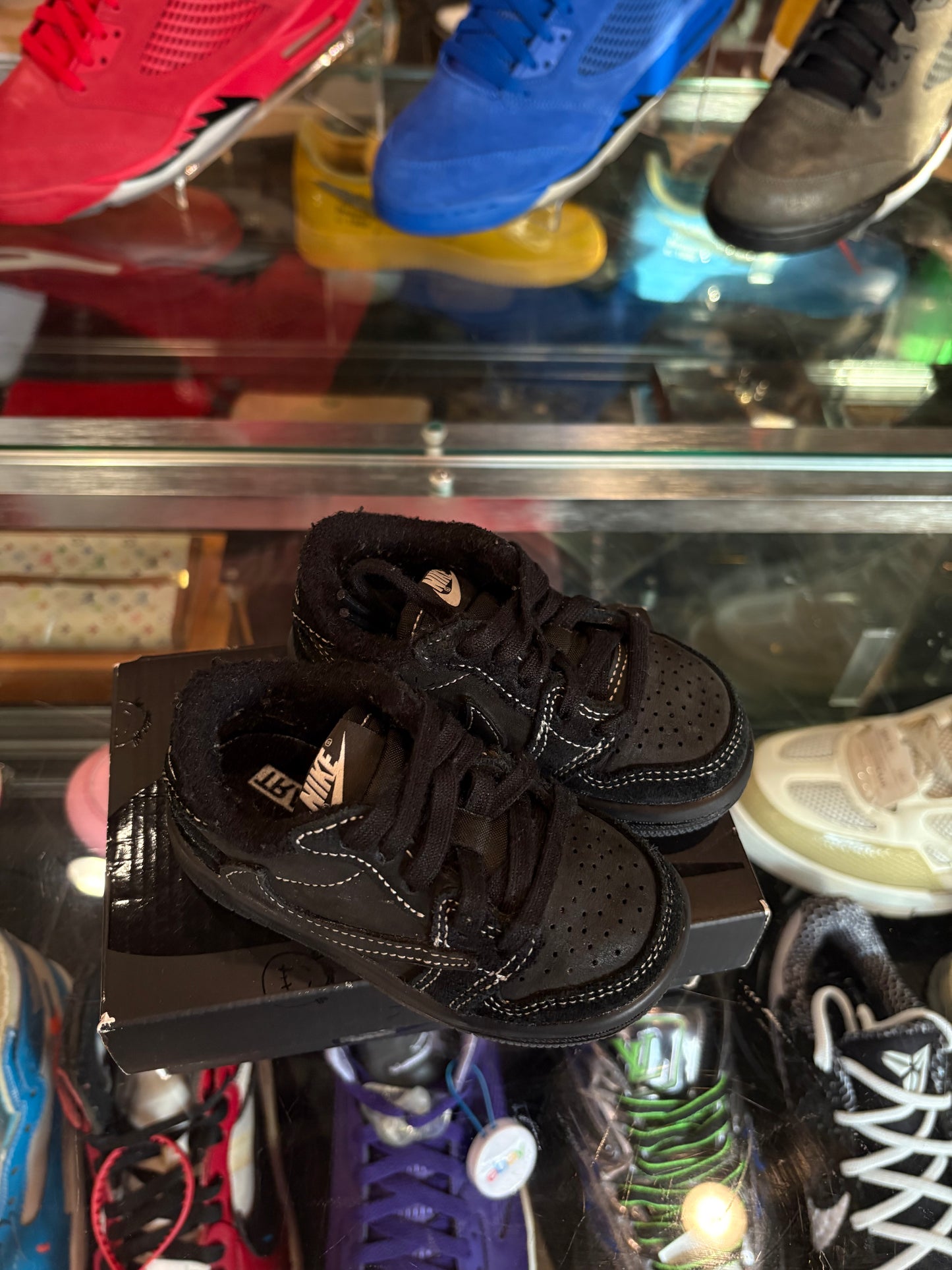 Jordan 1 Retro TS Black Phantom Clean OG Size 5c