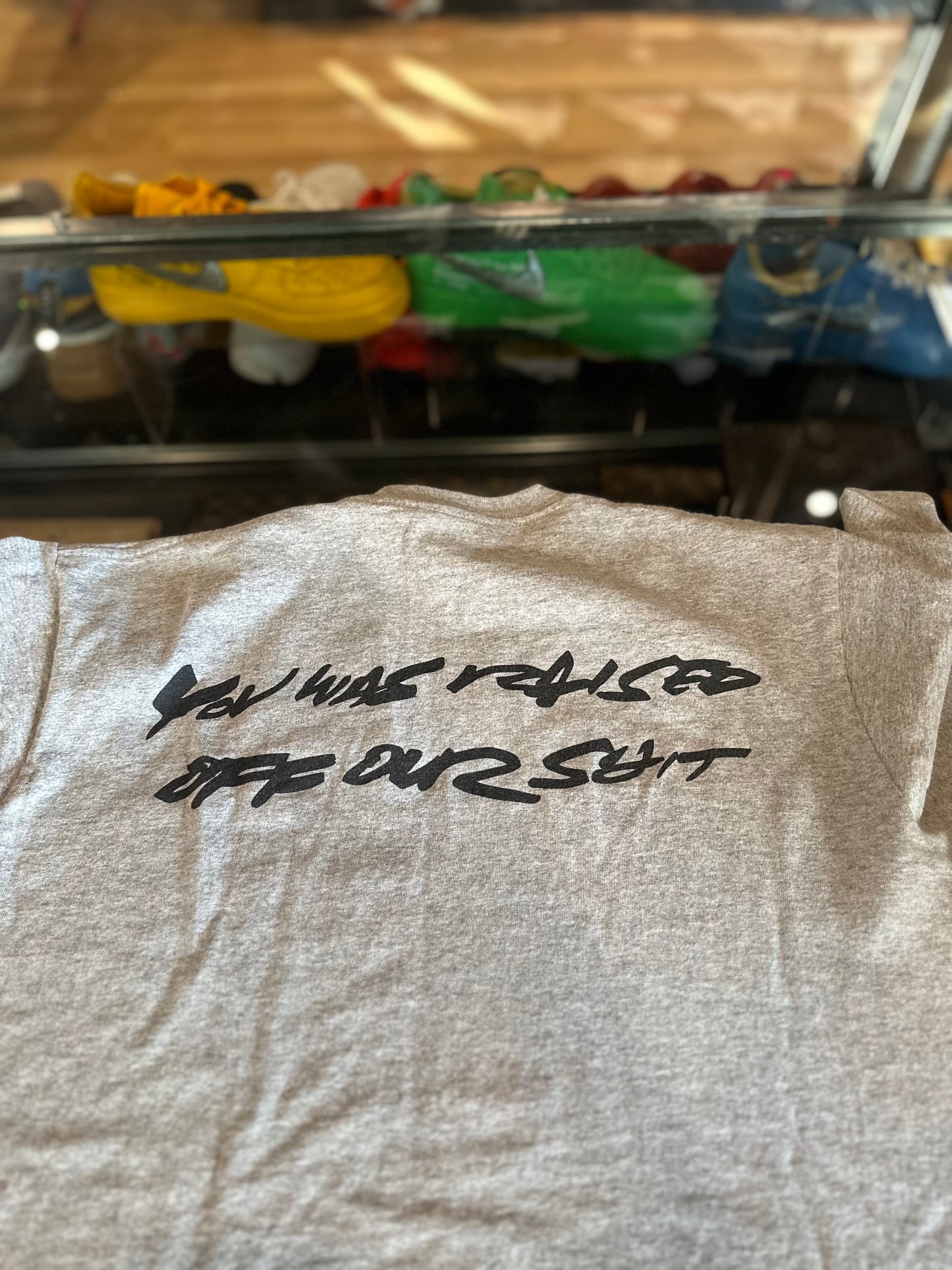 Supreme Logo Tee Gray Size Medium