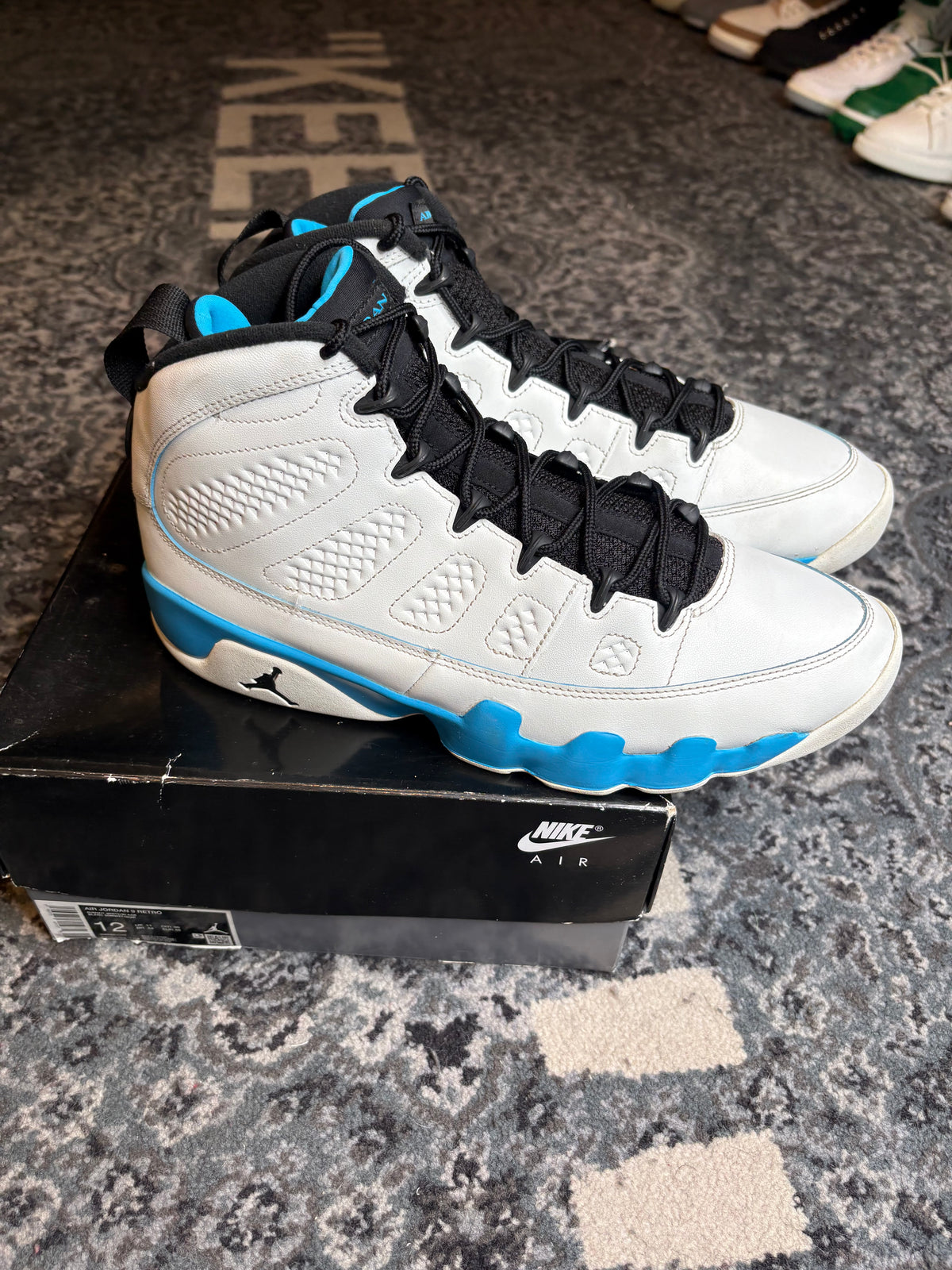 Jordan 9 Retro “Powder Blue” Clean Og Size 12