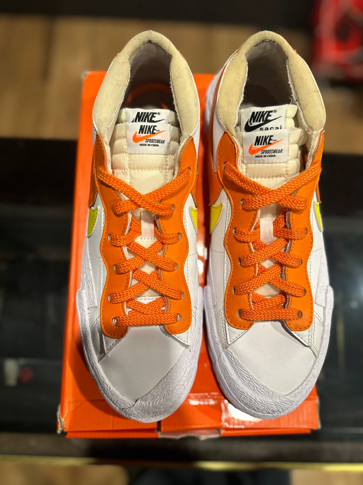 Nike x Sacai Blazer Low “Magma Orange” Size 9.5 PO OG