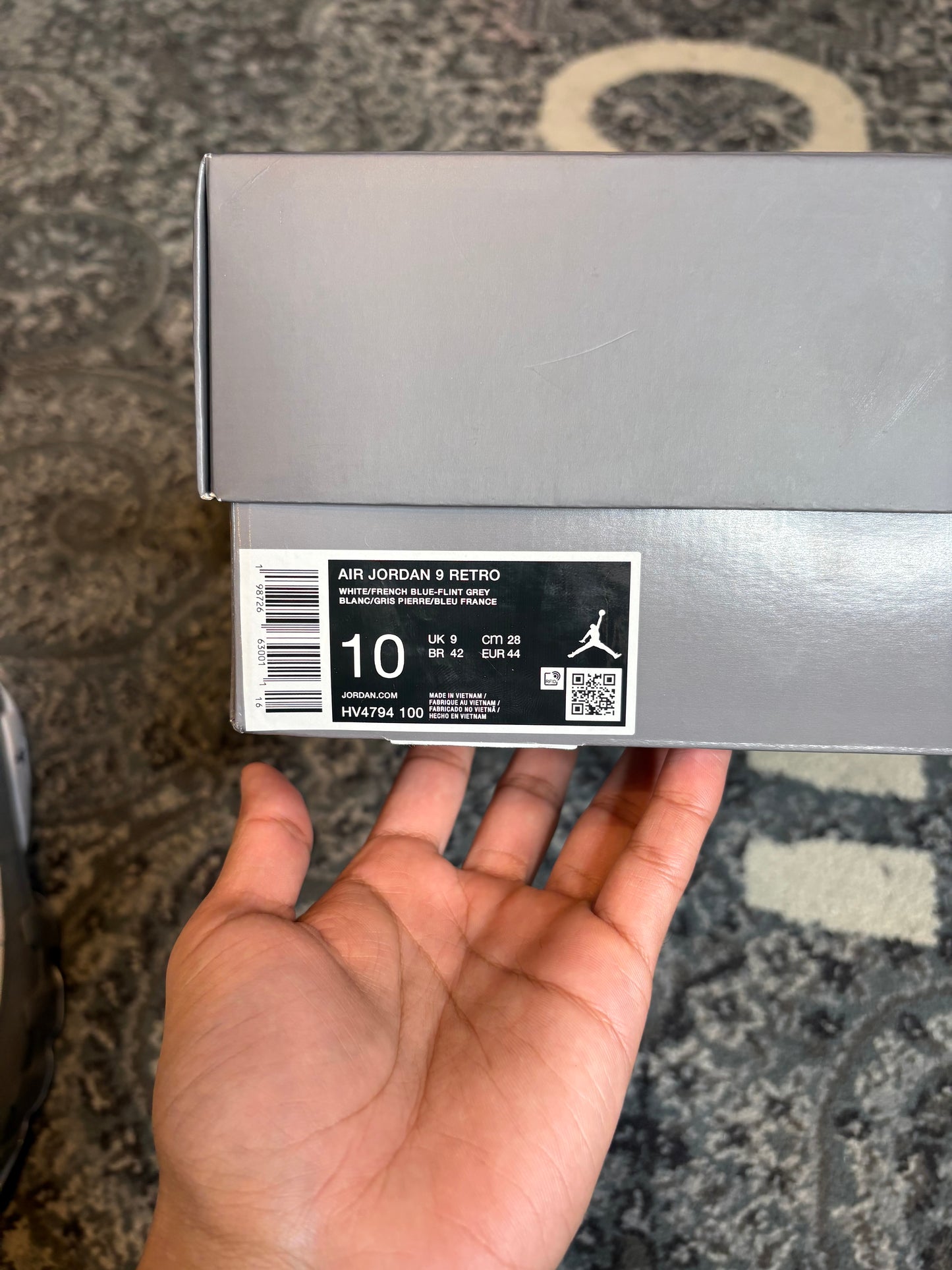Jordan 9 Retro “Flint” DS OG SIZE 10