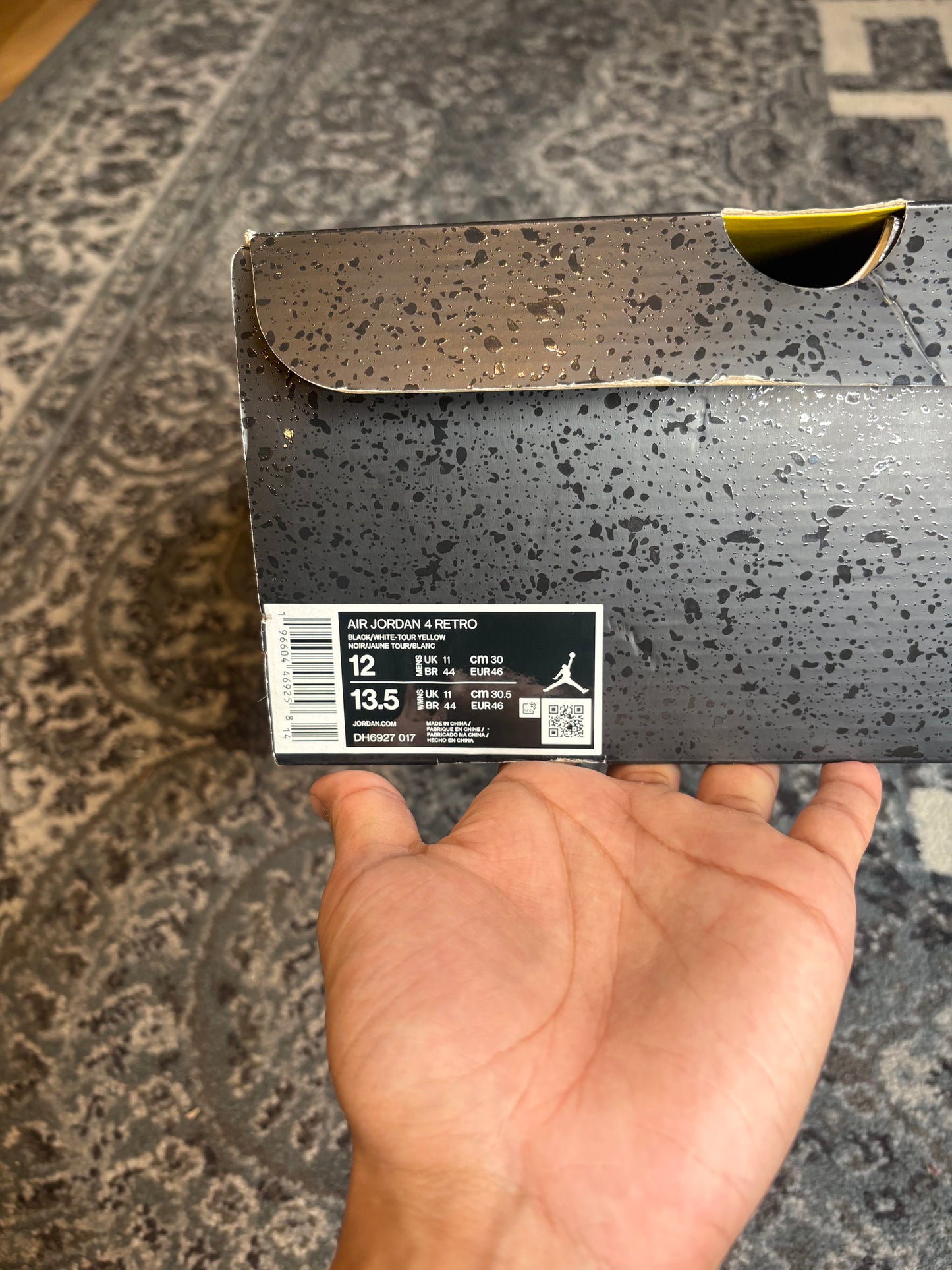 Jordan 4 Retro “Thunder” Clean Og Size 12
