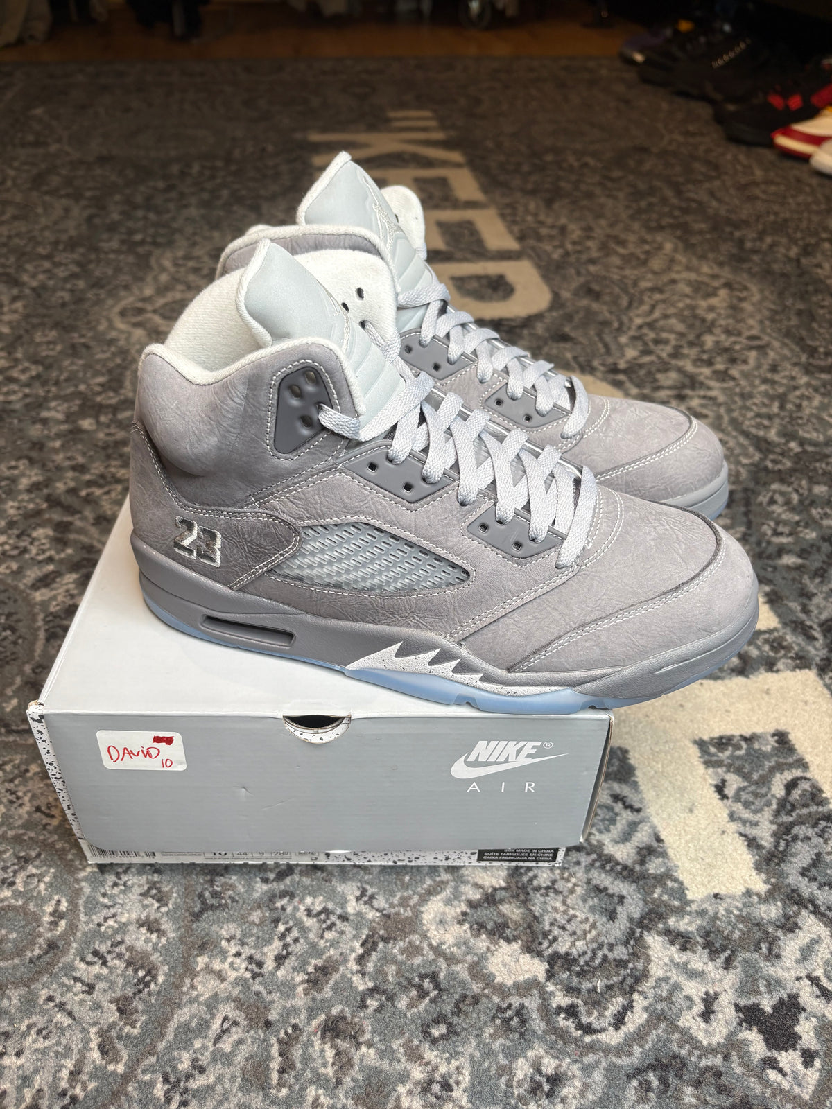 Jordan 5 Retro “Wolf Grey” Clean Og Size 10