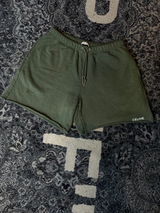 Celine Green Shorts Size Large