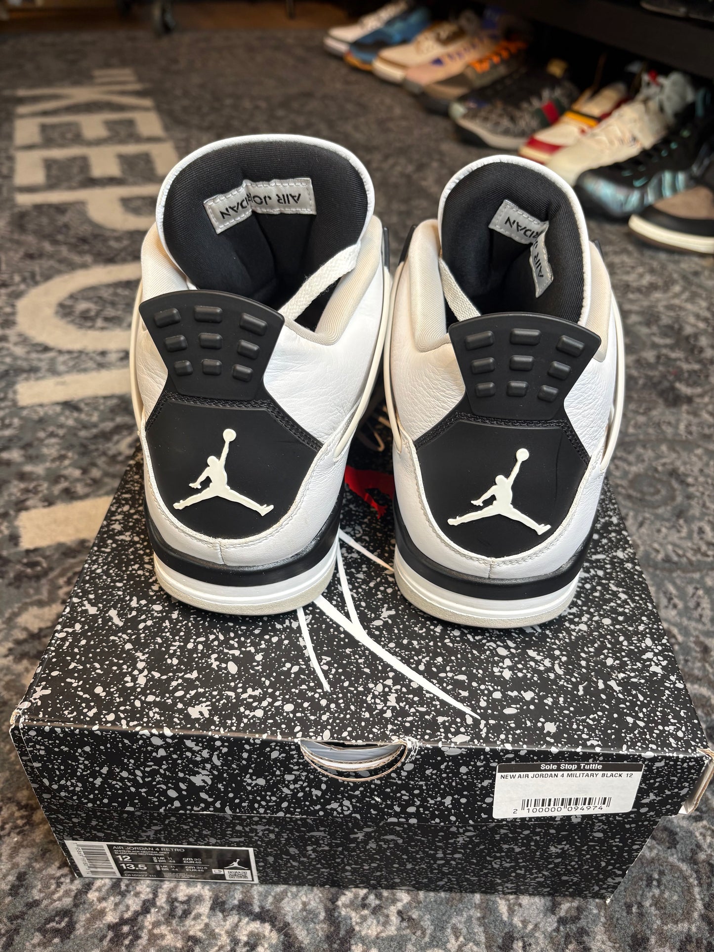 Jordan 4 Retro “Military Black” Clean Og Size 12