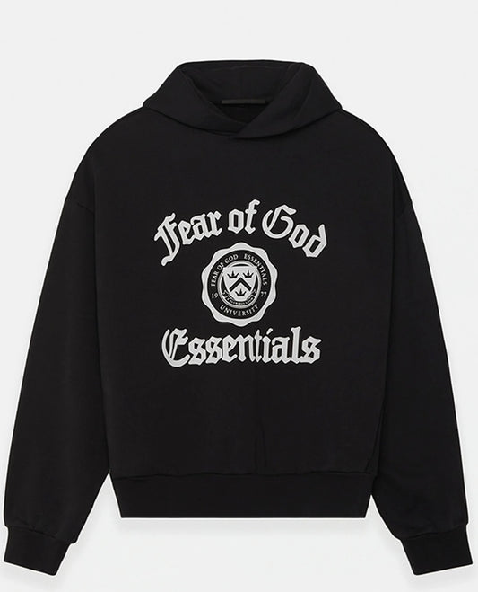 FOG Essentials University Hoodie Black DS